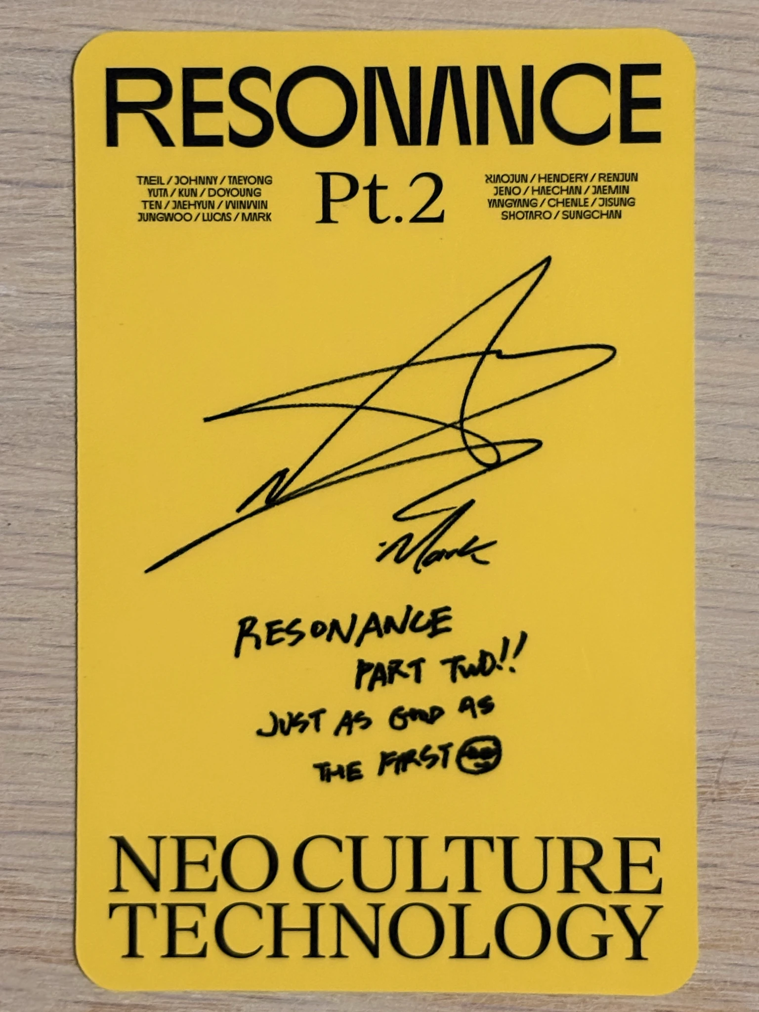 NCT Mark NCT - Mark - NCT 2020 Resonance Pt.2 Album album photocard departure version listing photo 2