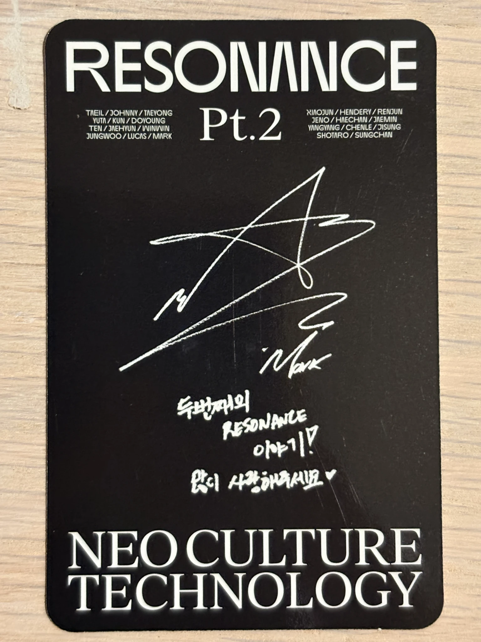 NCT Mark NCT - Mark - NCT 2020 Resonance Pt.2 Album listing photo 2