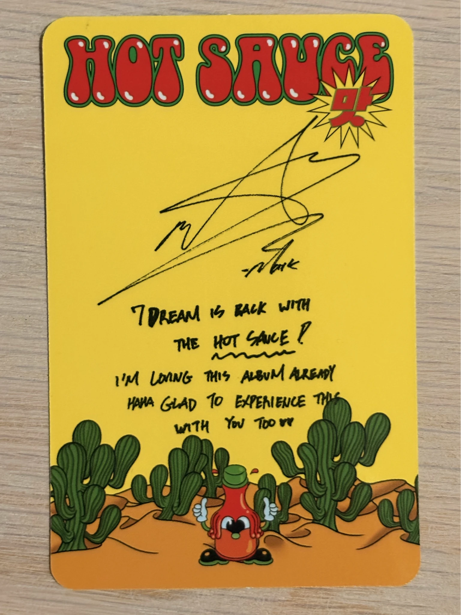 NCT DREAM Mark NCT DREAM - Mark - Hot Sauce Album chilling version album photocard FPO listing photo 2