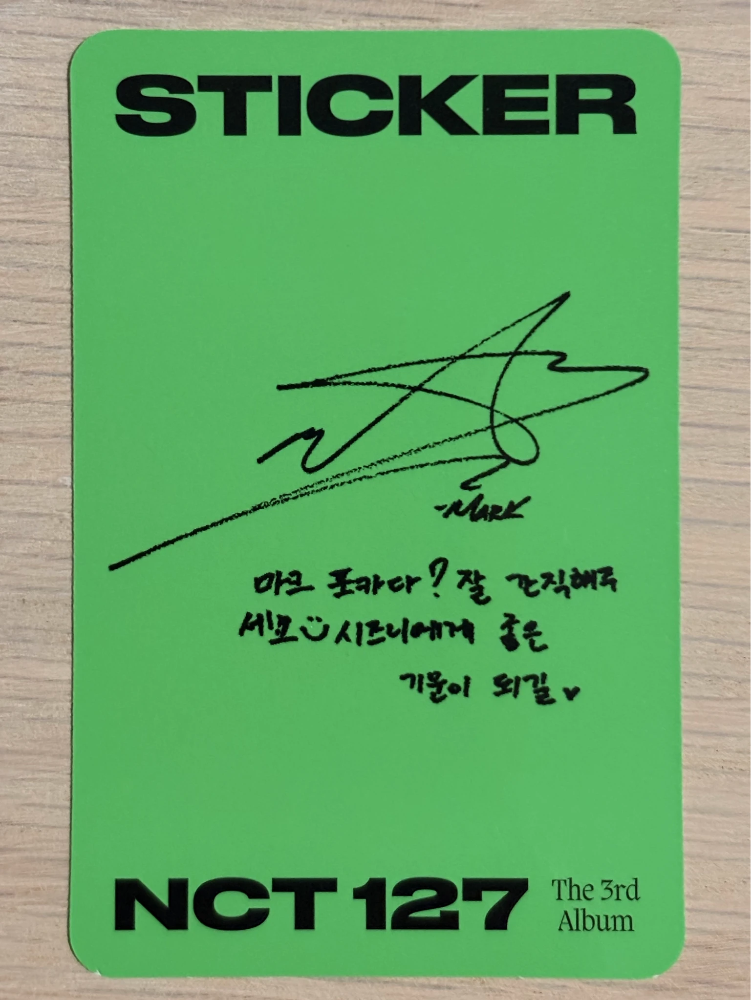 NCT 127 Mark NCT 127 - Mark  - Sticker Album listing photo 2