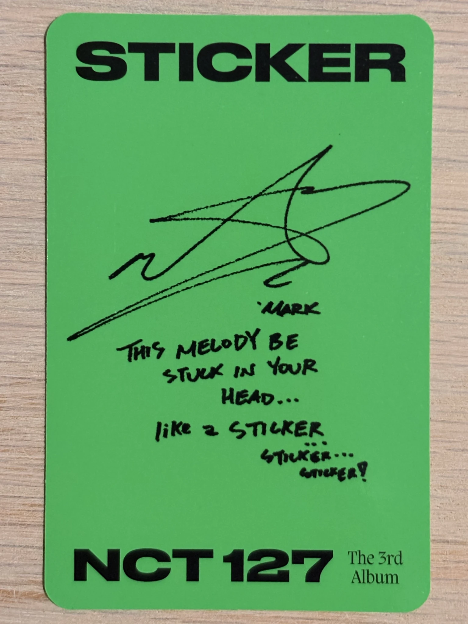 NCT 127 Mark NCT 127 - Mark  - Sticker Album listing photo 2