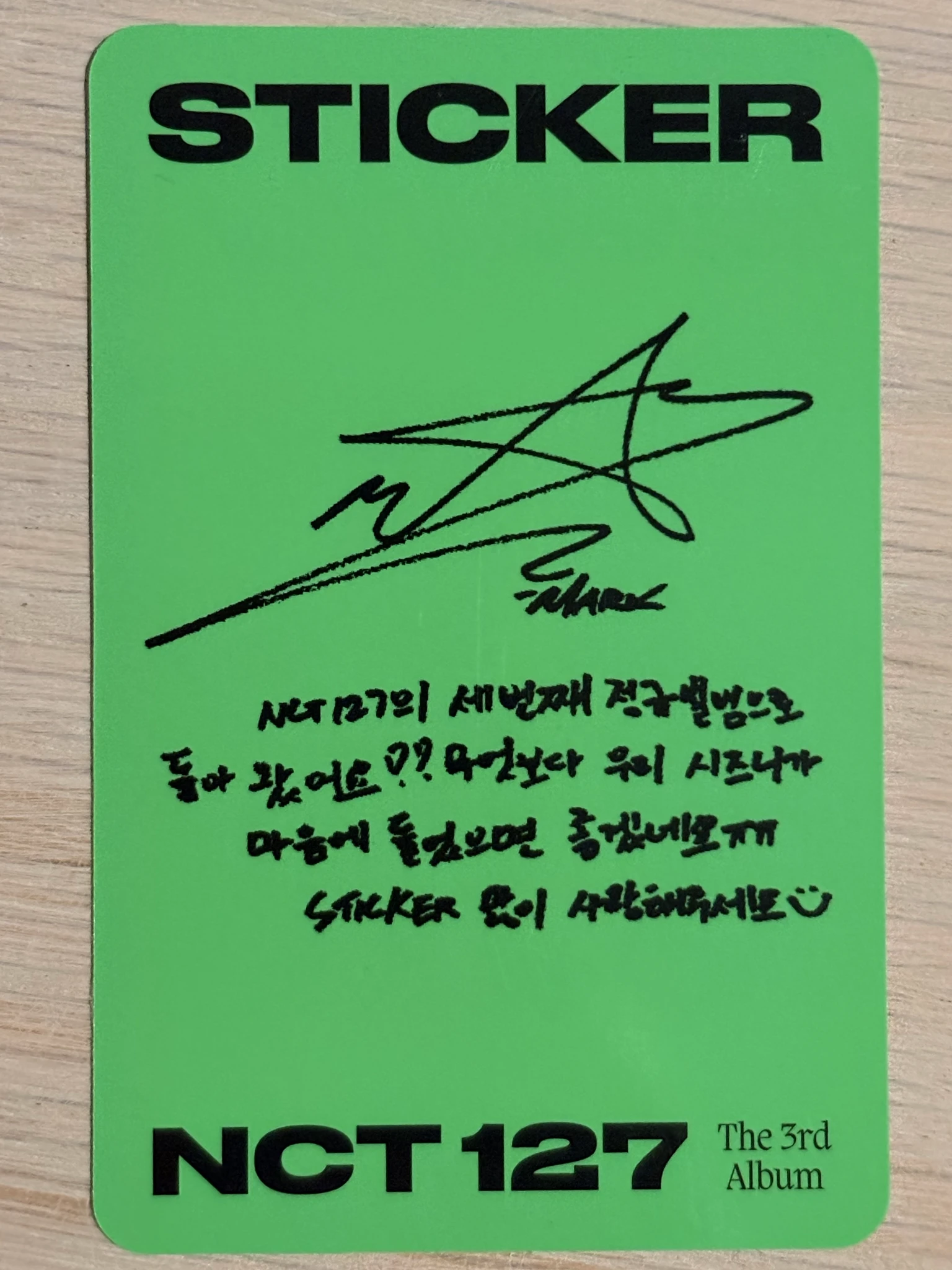 NCT 127 Mark NCT 127 - Mark  - Sticker Album listing photo 2