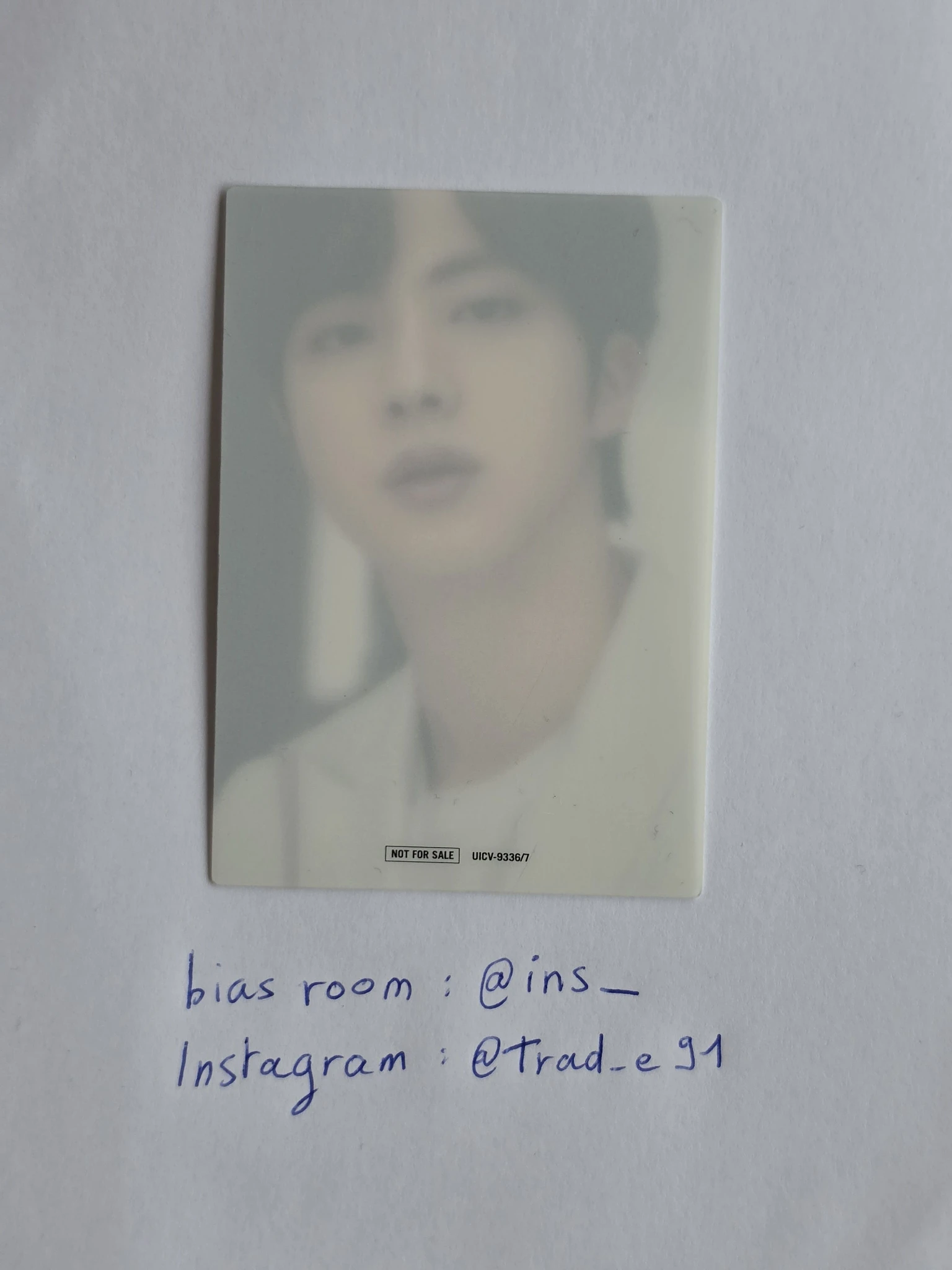 BTS Jin BTS - Jin - BTS, the Best Album album photocard regular ver. first press only listing photo 2