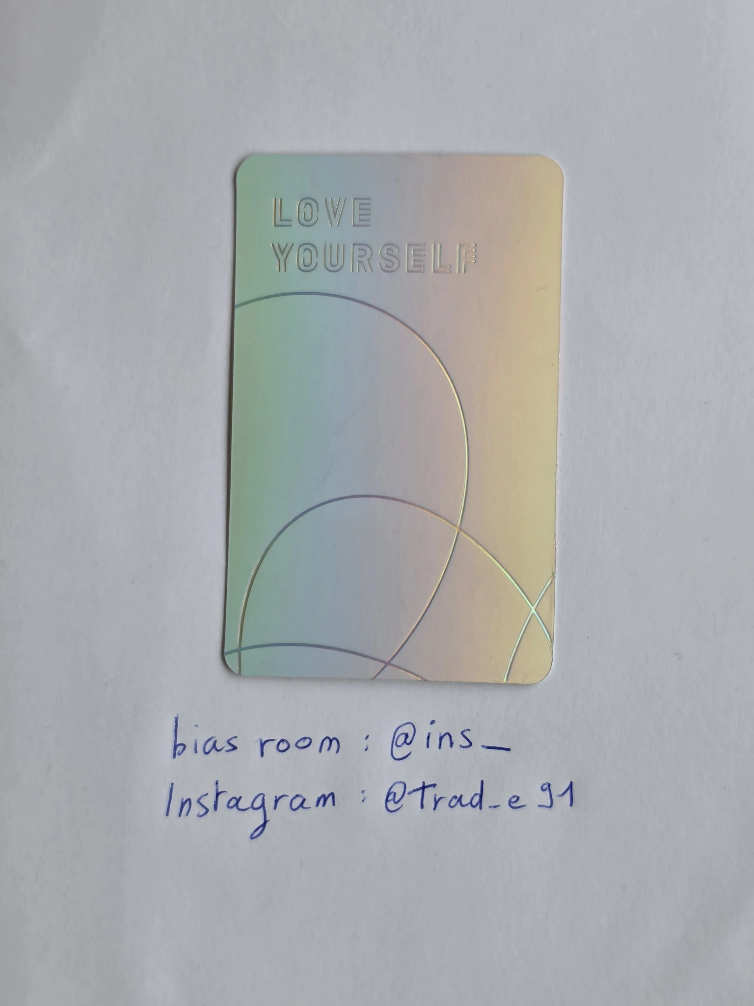 BTS Jin BTS - Jin - Love Yourself: Answer Album album photocard S ver. listing photo 2