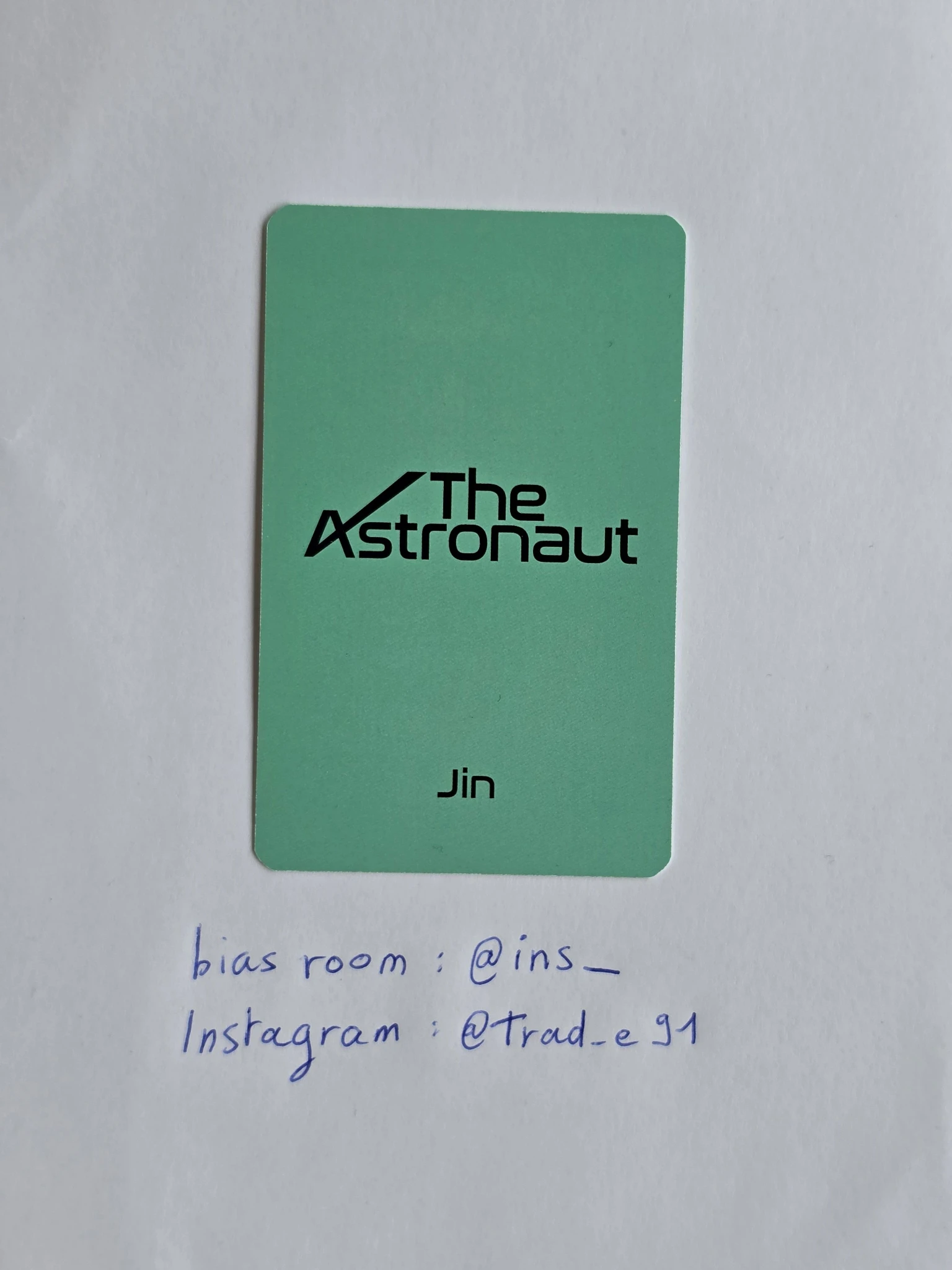 BTS Jin BTS - Jin - The Astronaut Album solo album lucky draw universal music store listing photo 2