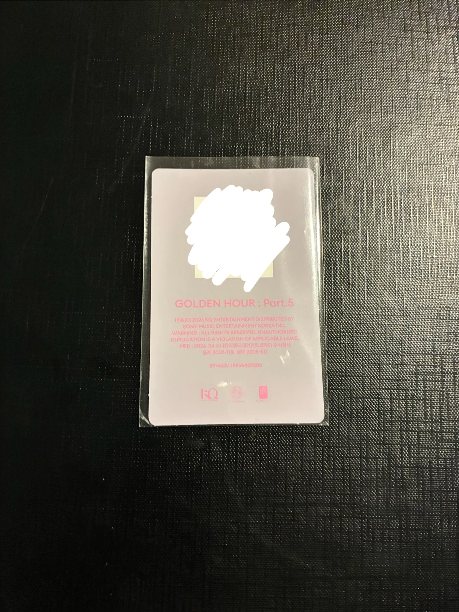 ATEEZ Hongjoong ATEEZ - Hongjoong - GOLDEN HOUR : Part.5 Album poca album album photocard diary version qr card listing photo 2
