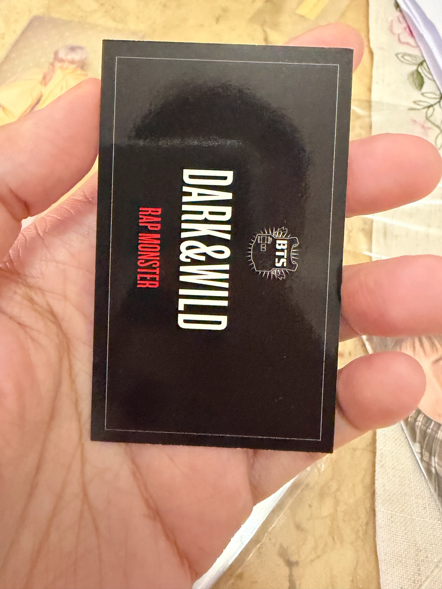 BTS RM BTS - RM - Dark & Wild Album album photocard horizontal listing photo 2