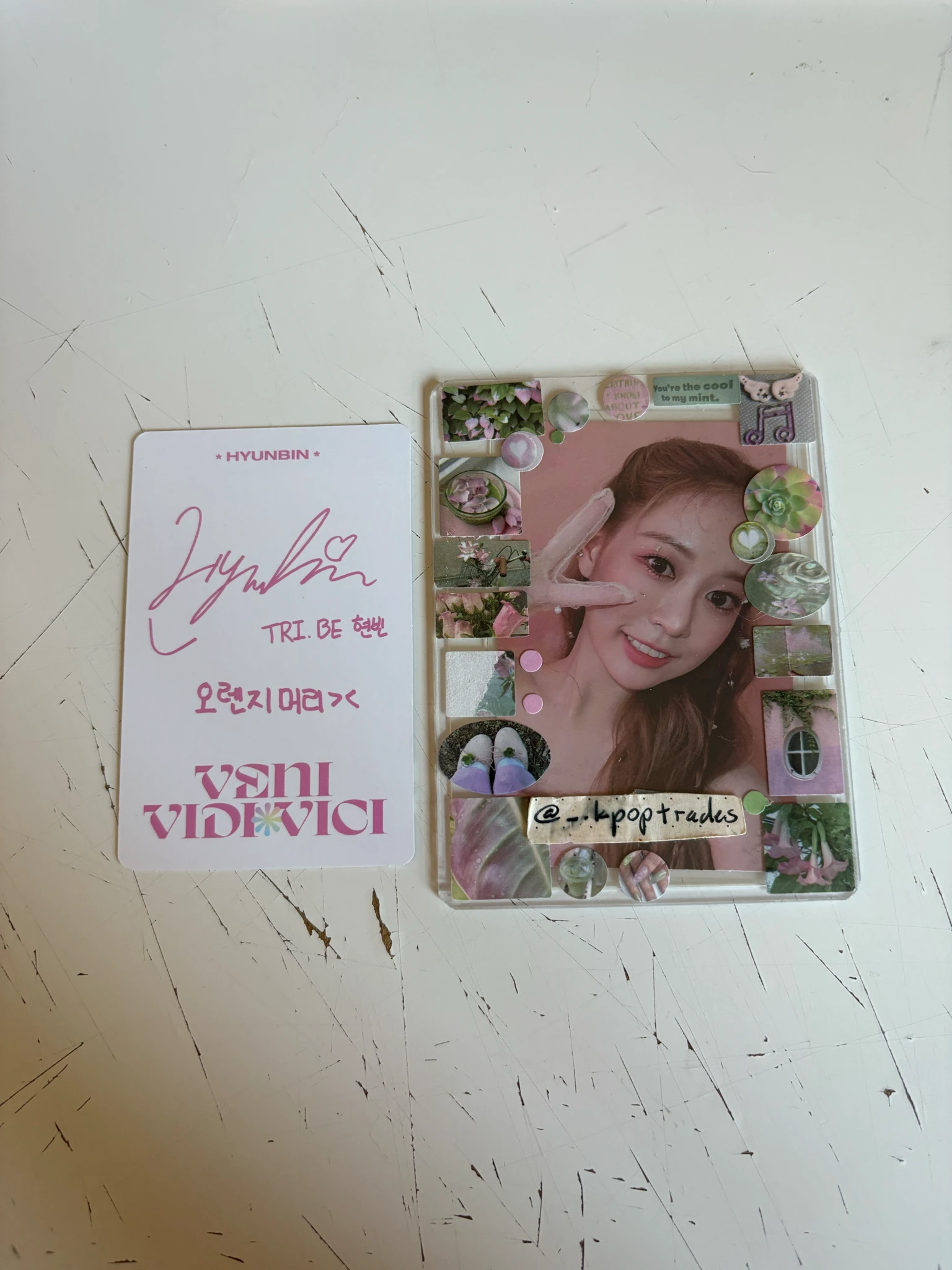 TRI.BE Hyunbin TRI.BE - Hyunbin - Veni Vidi Vici Album album photocard cosmos version listing photo 2