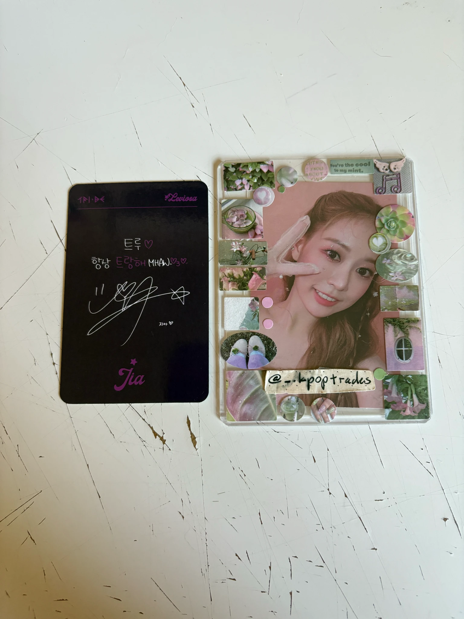 TRI.BE Jia TRI.BE - Jia - Leviosa Album album photocard standard version listing photo 2