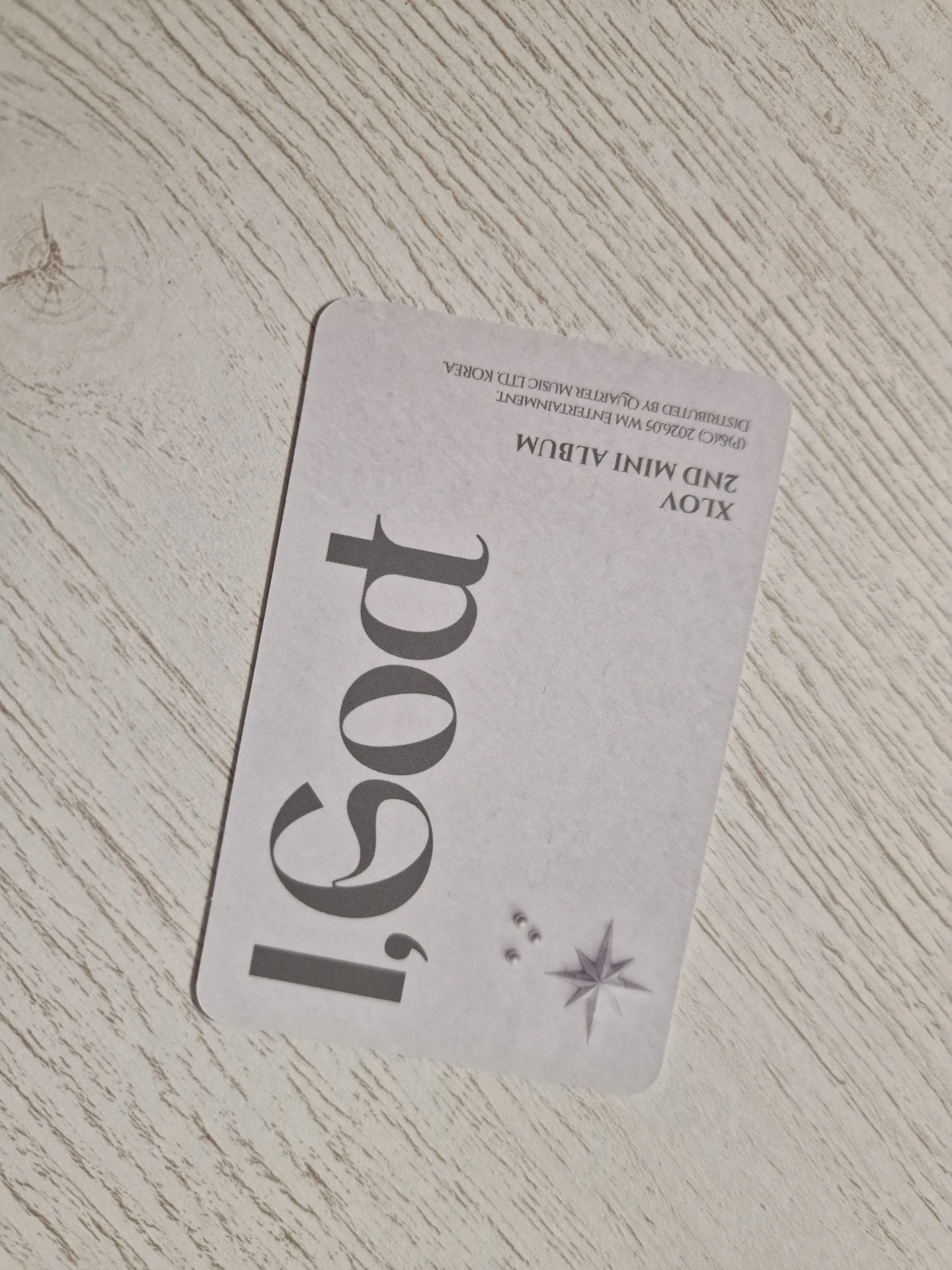 XLOV Wumuti XLOV - Wumuti - I, God Album album photocard O version listing photo 2