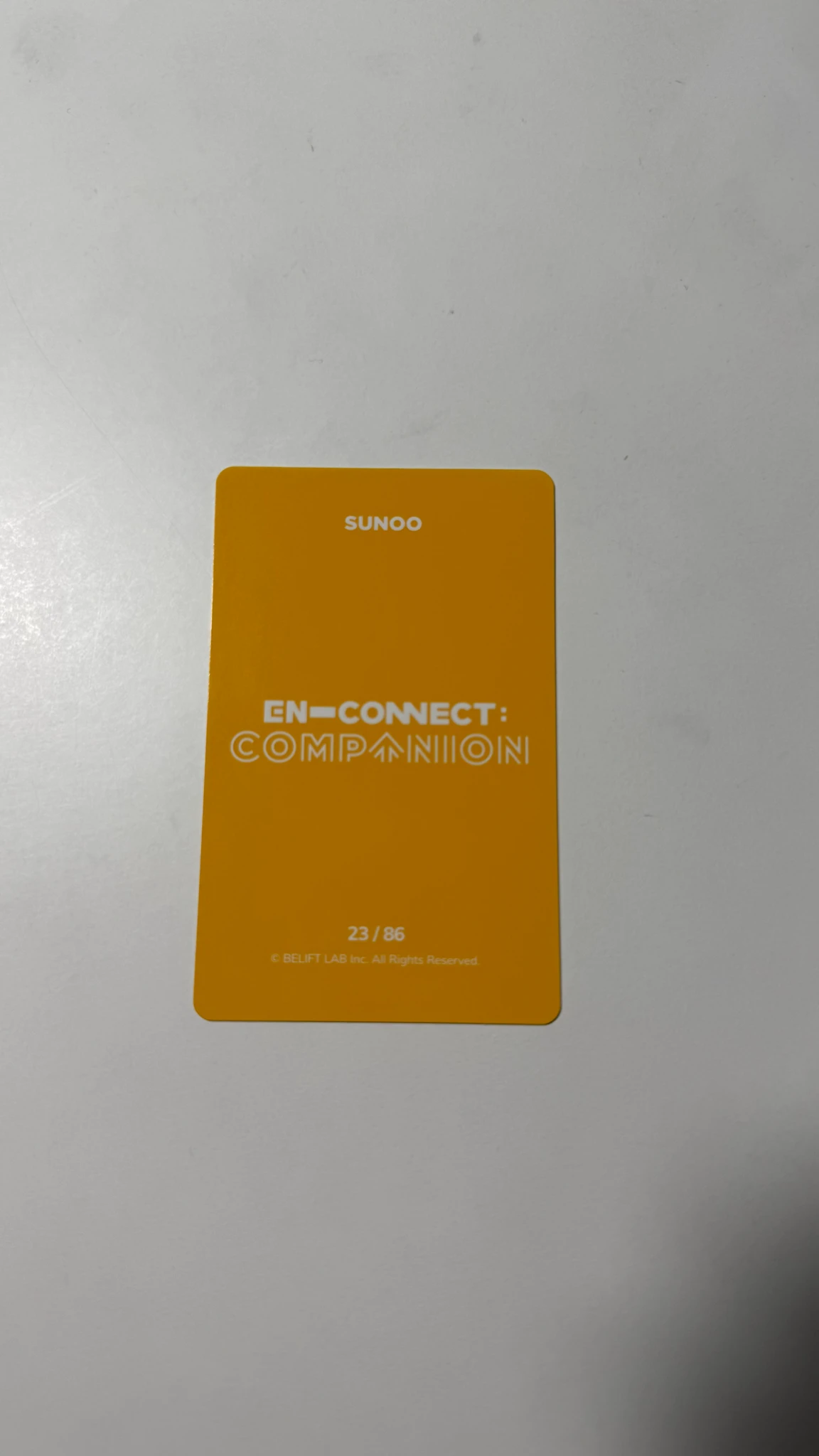 ENHYPEN Sunoo ENHYPEN - Sunoo - EN-CONNECT : COMPANION Event trading card listing photo 2