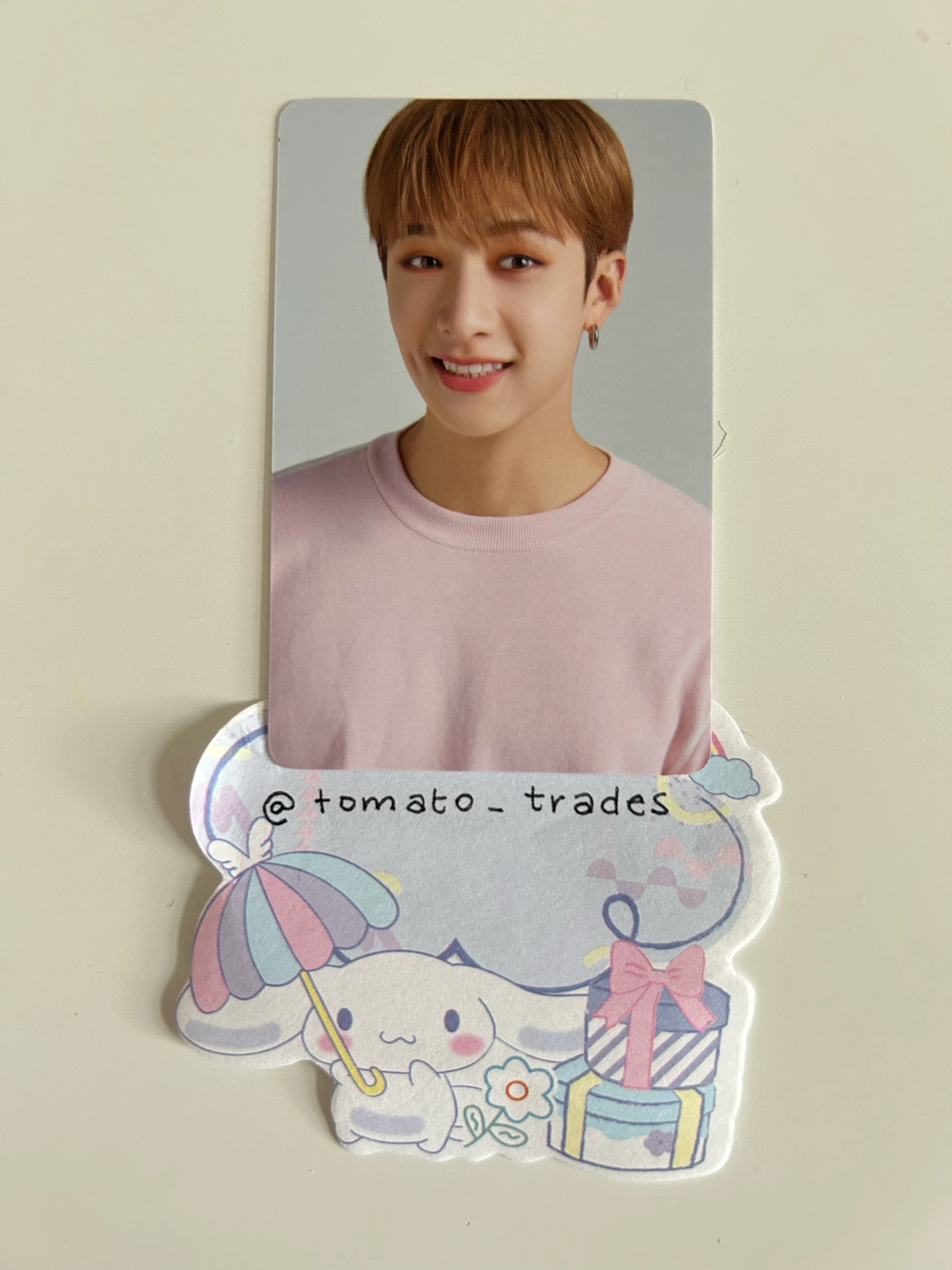 Stray Kids Bang Chan Stray Kids - Bang Chan - NACIFIC  x Stray Kids Other brand collaboration nacific round 8 double-sided front side listing photo 2