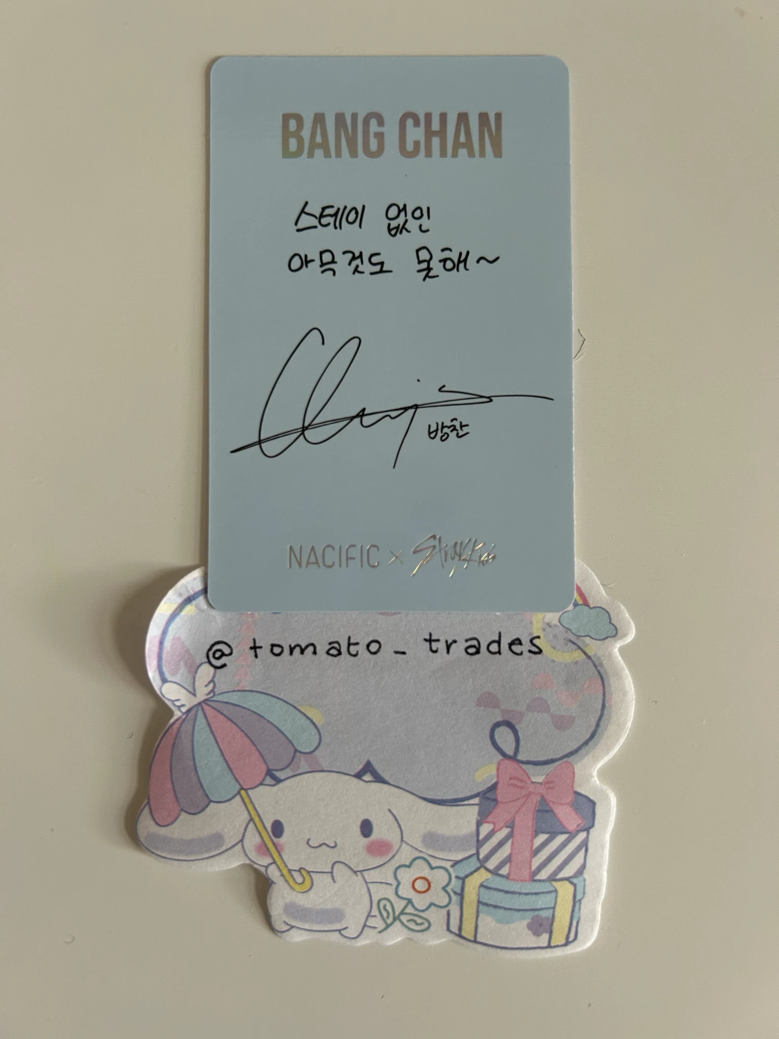Stray Kids Bang Chan Stray Kids - Bang Chan - NACIFIC  x Stray Kids Other brand collaboration nacific round 11 listing photo 2