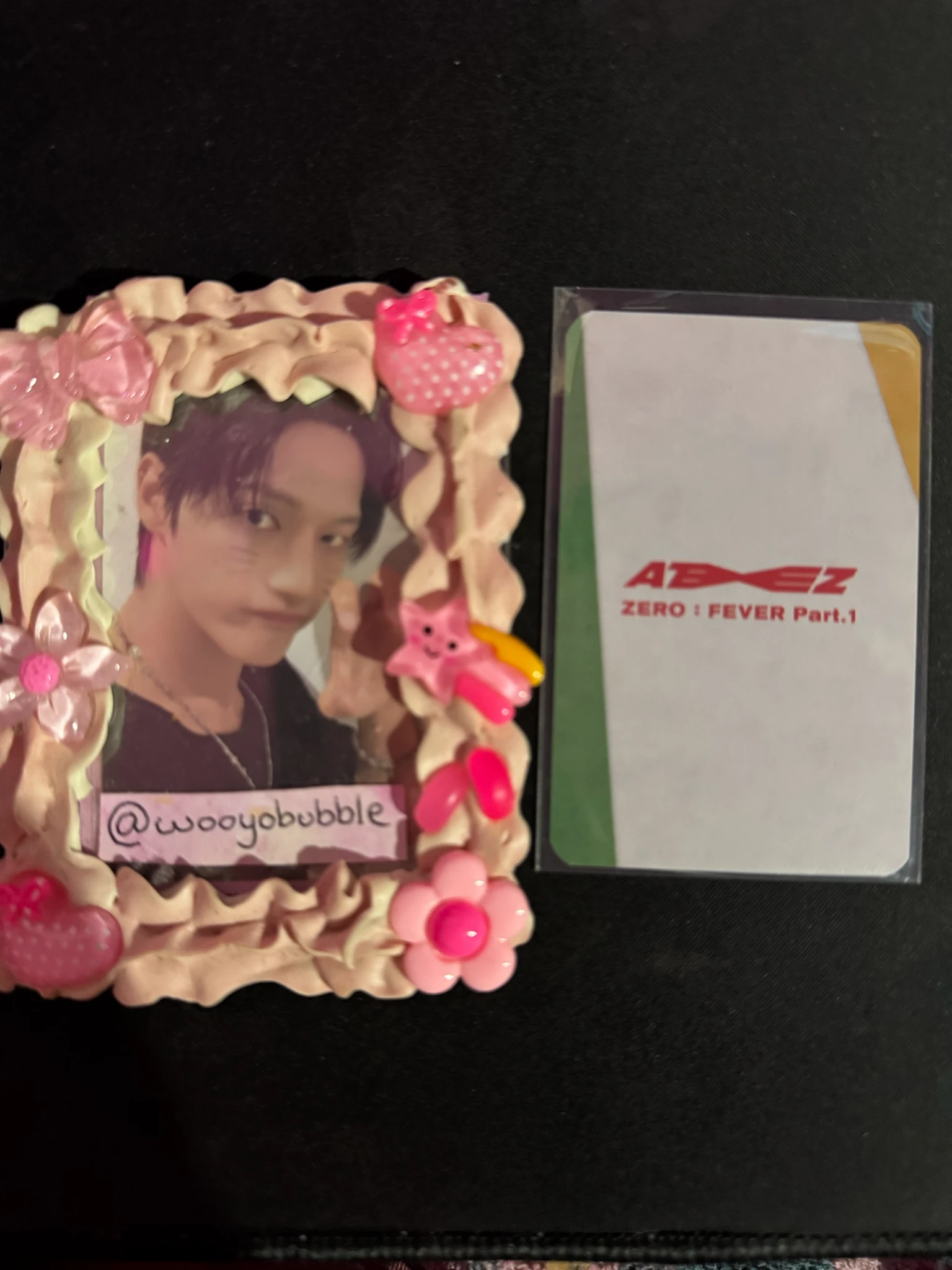 ATEEZ Wooyoung ATEEZ - Wooyoung - ZERO : FEVER Part.1 Album apple music pob (pre-order benefit) round 1 listing photo 2