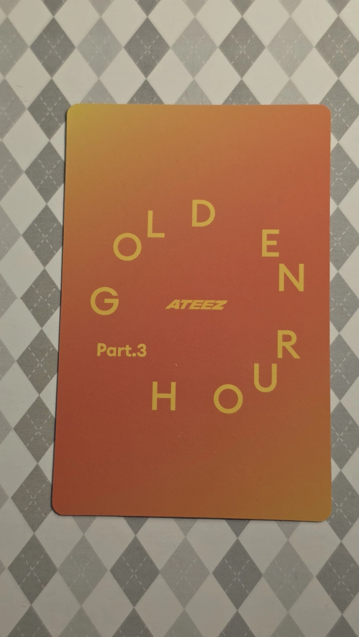 ATEEZ Hongjoong ATEEZ - Hongjoong - Golden Hour : Part.3 Album europe (EU) exclusive listing photo 2