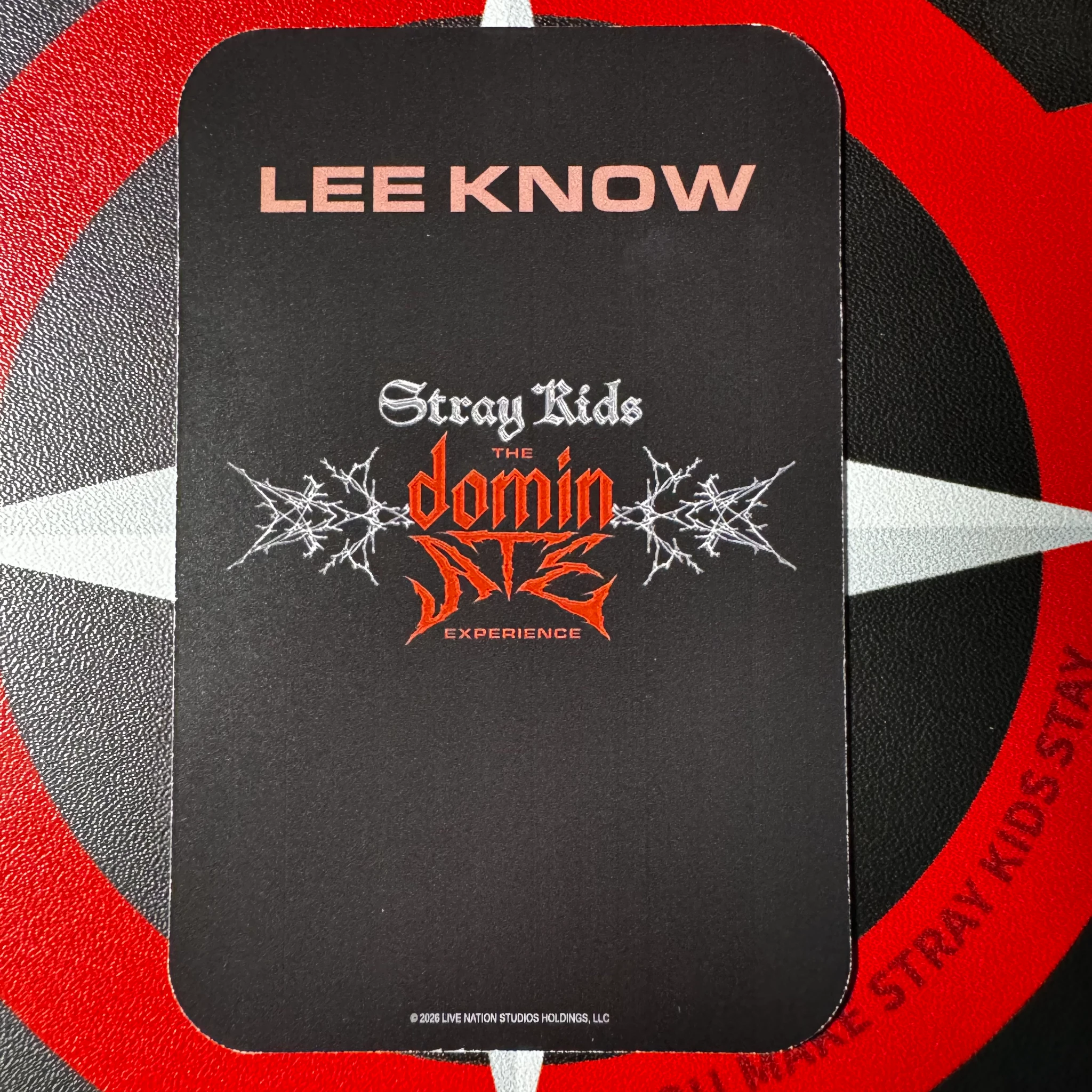 Stray Kids Lee Know Stray Kids - Lee Know - Stray Kids : The dominATE Experience Event photocard set listing photo 2