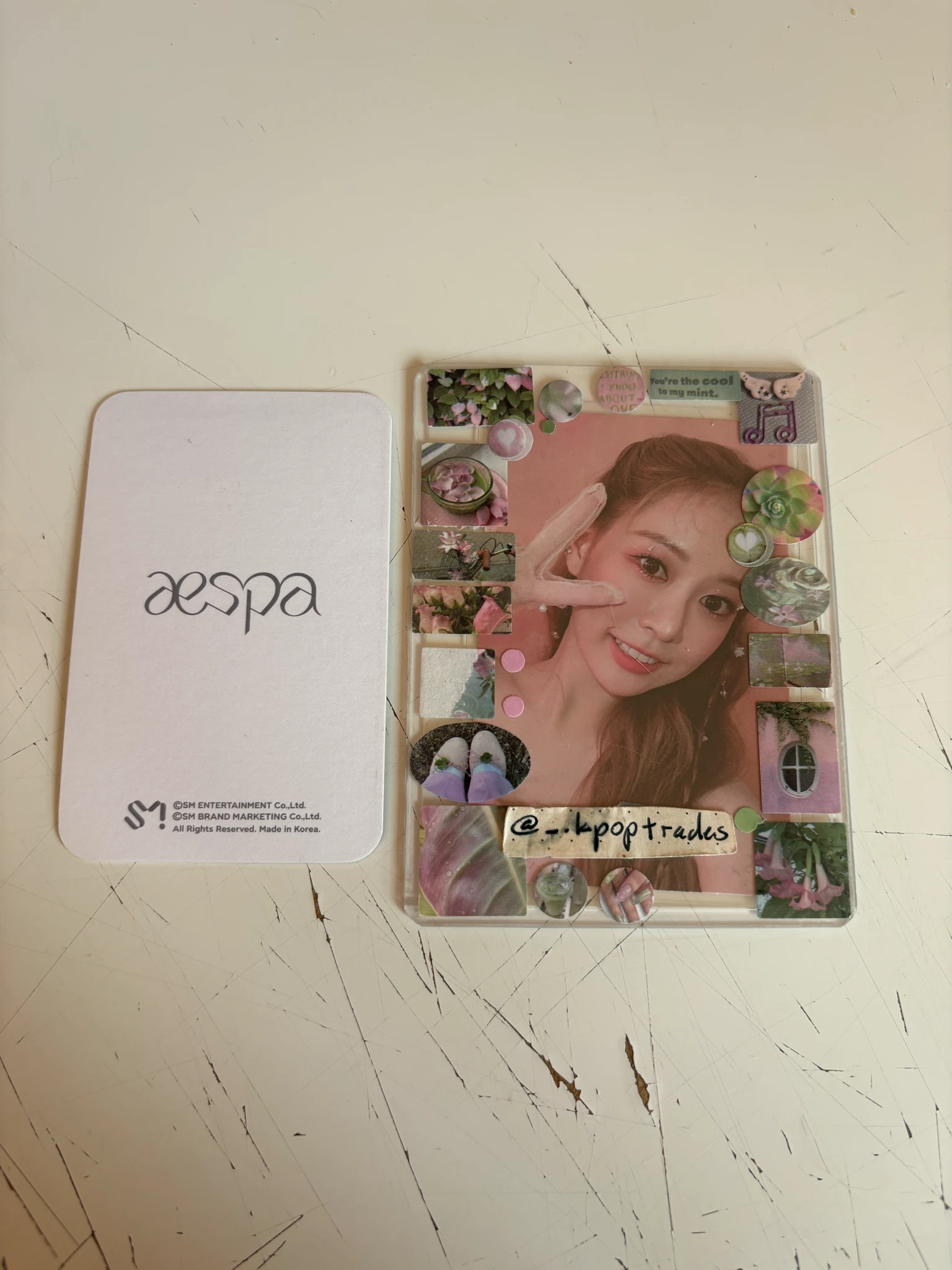 aespa Karina aespa - Karina - Black Mamba (Debut Single) Album merch photocard listing photo 2