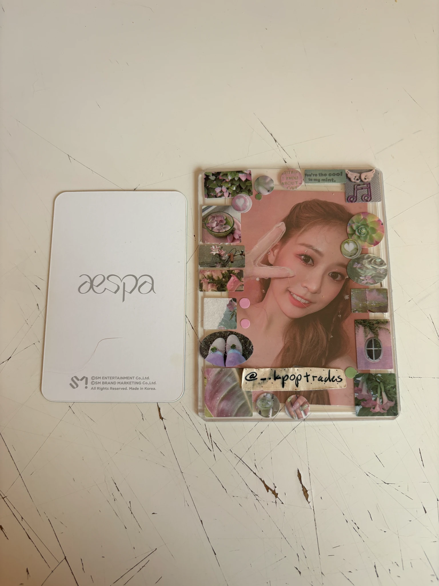 aespa Karina aespa - Karina - Black Mamba (Debut Single) Album merch photocard listing photo 2