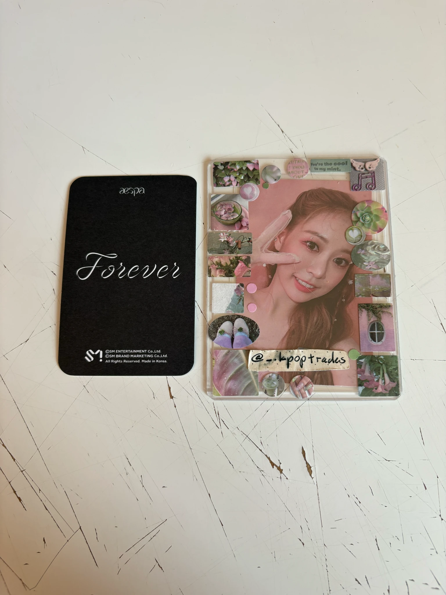 aespa Karina aespa - Karina - Forever (Single) Album merch photocard listing photo 2