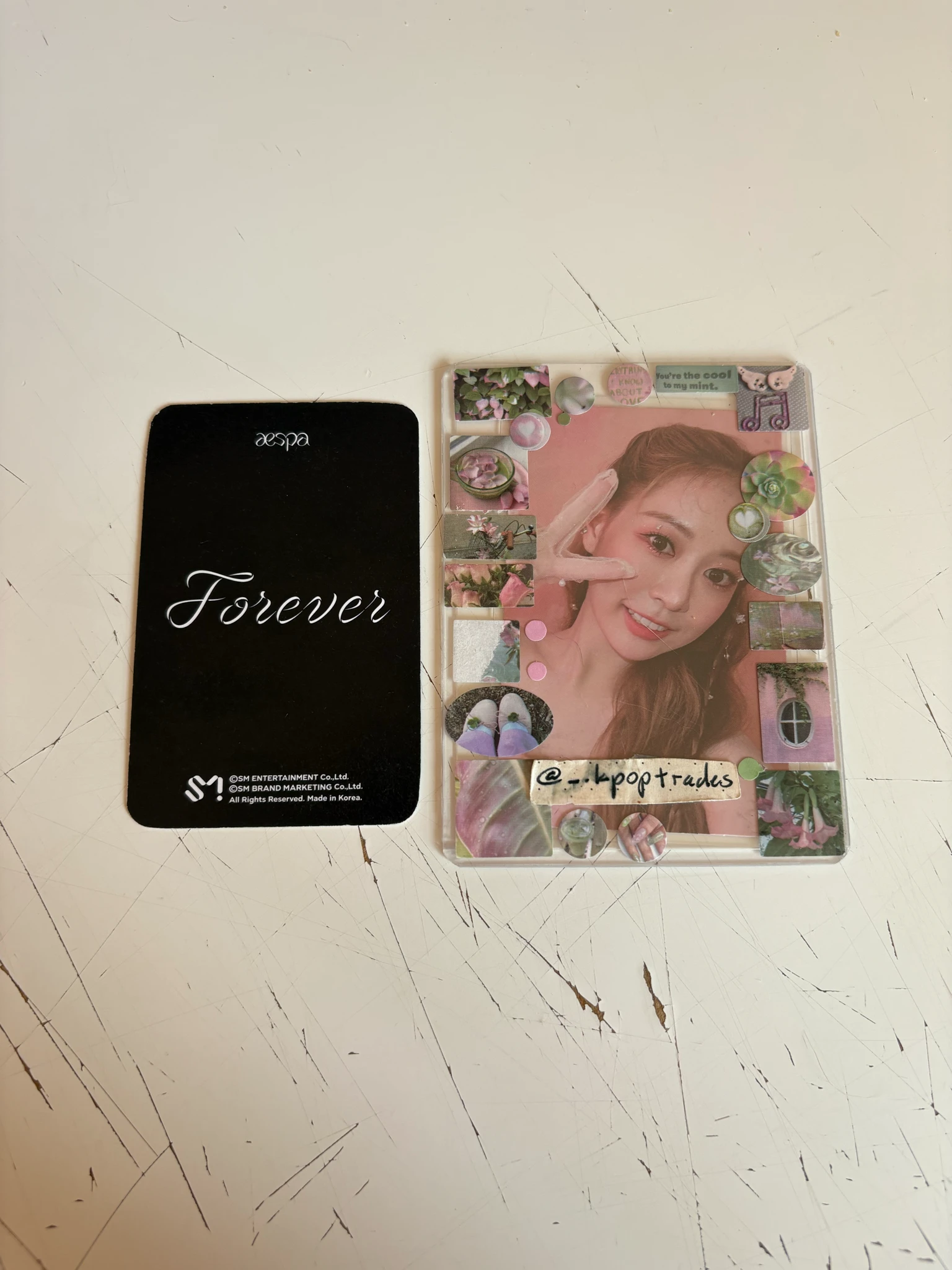 aespa Karina aespa - Karina - Forever (Single) Album merch photocard listing photo 2