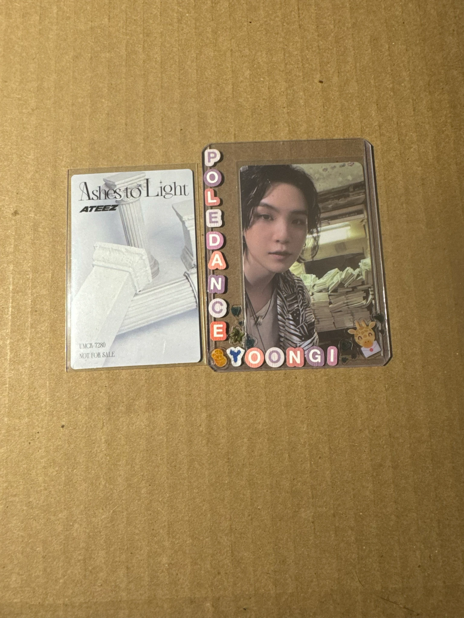 ATEEZ Jongho ATEEZ - Jongho - Ashes to Light Album album photocard japanese album flash price listing photo 2