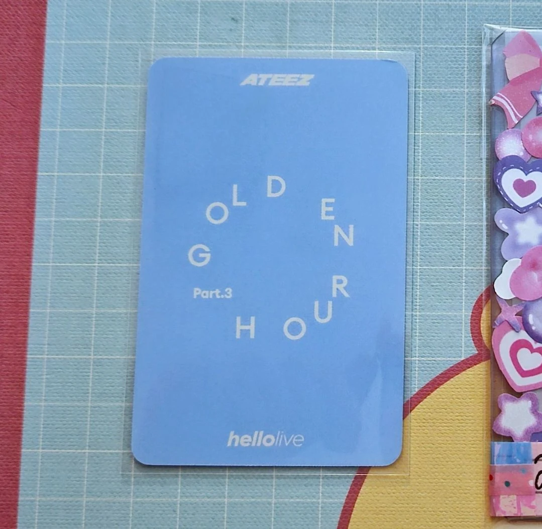ATEEZ Wooyoung ATEEZ - Wooyoung - Golden Hour : Part.3 Album pre-order benefit (pob) hellolive listing photo 2