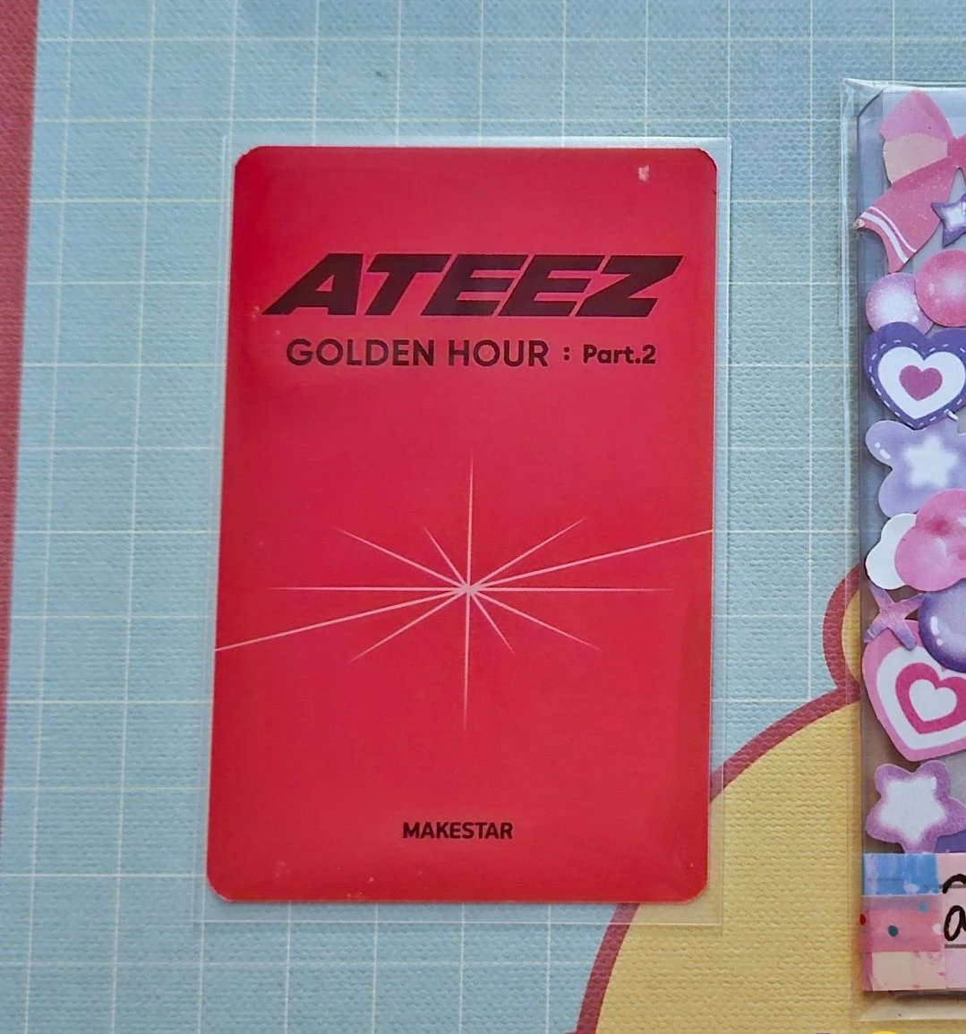 ATEEZ Wooyoung ATEEZ - Wooyoung - Golden Hour : Part 2 Album makestar fansign listing photo 2