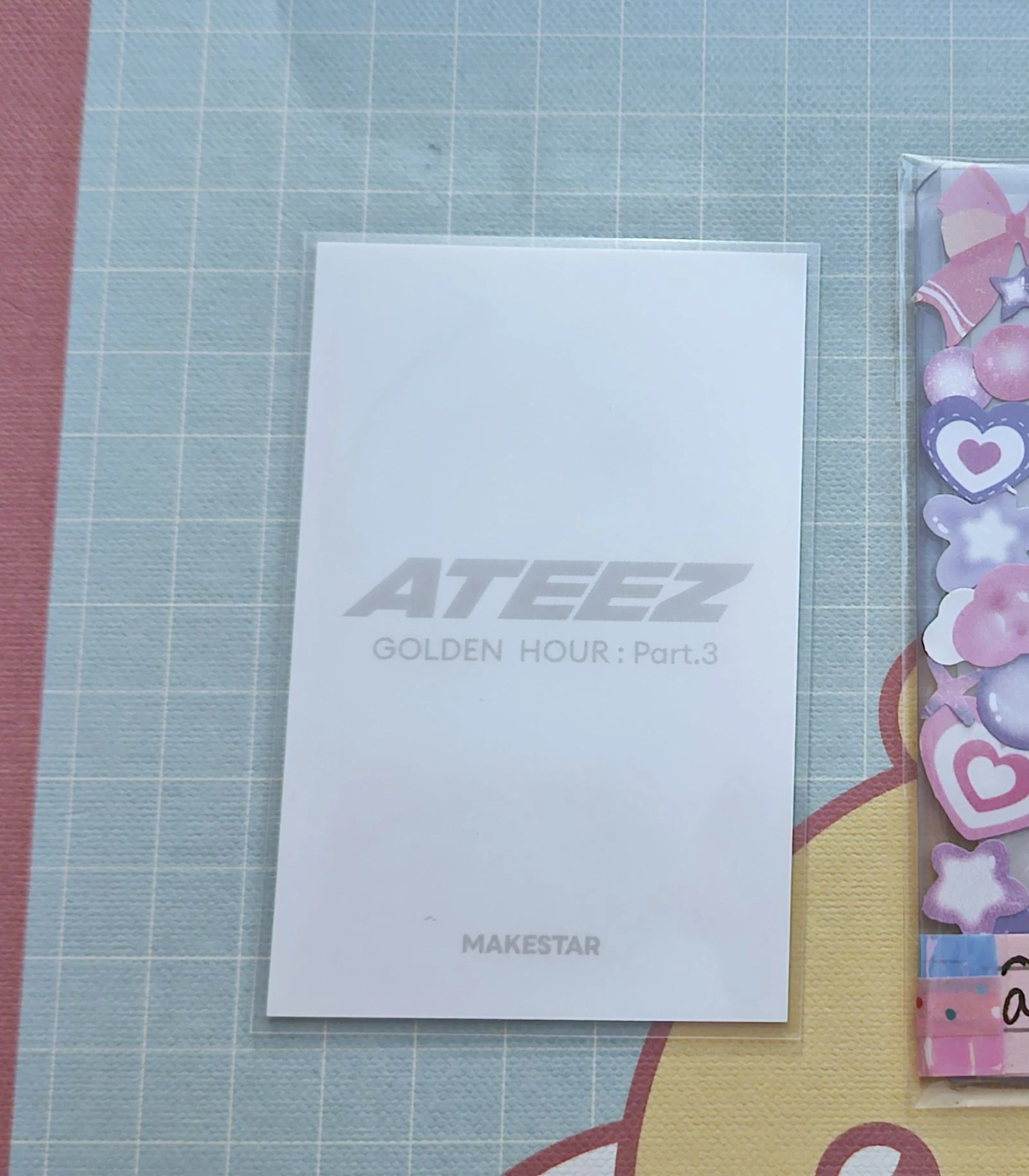ATEEZ Wooyoung ATEEZ - Wooyoung - Golden Hour : Part.3 Album makestar pre-order benefit (pob) listing photo 2