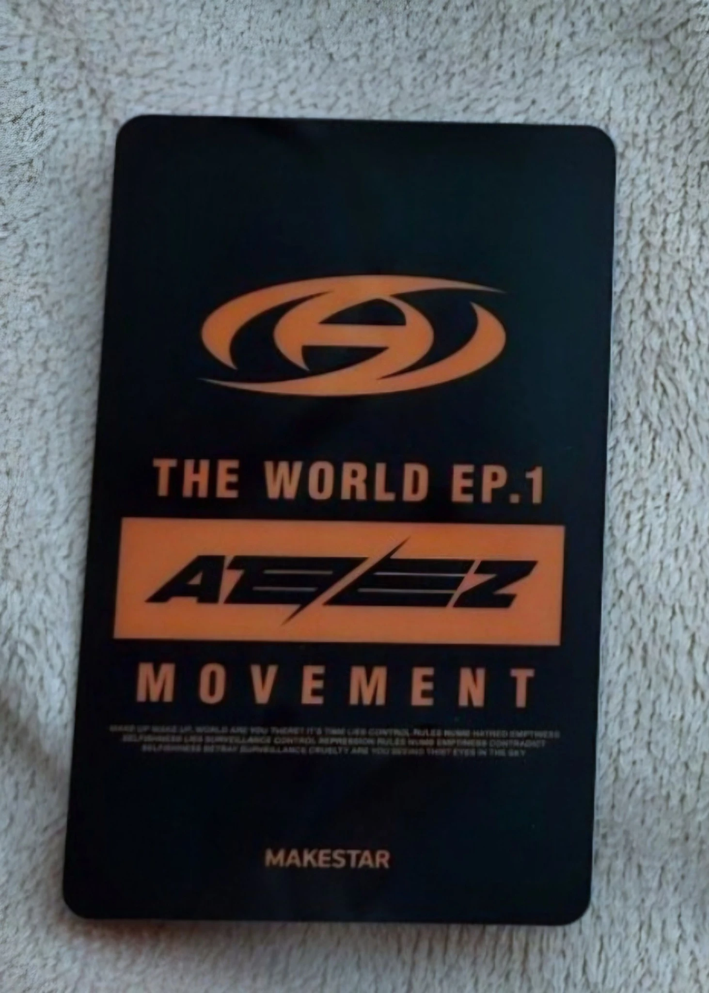 ATEEZ Wooyoung ATEEZ - Wooyoung - THE WORLD EP.1 : MOVEMENT Album pre-order benefit (pob) listing photo 2