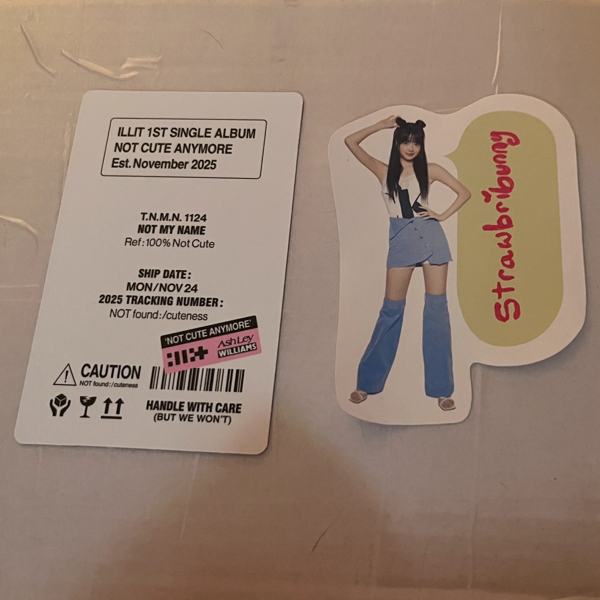 ILLIT Moka ILLIT - NOT CUTE ANYMORE Album album photocard ashley williams pouch version listing photo 2