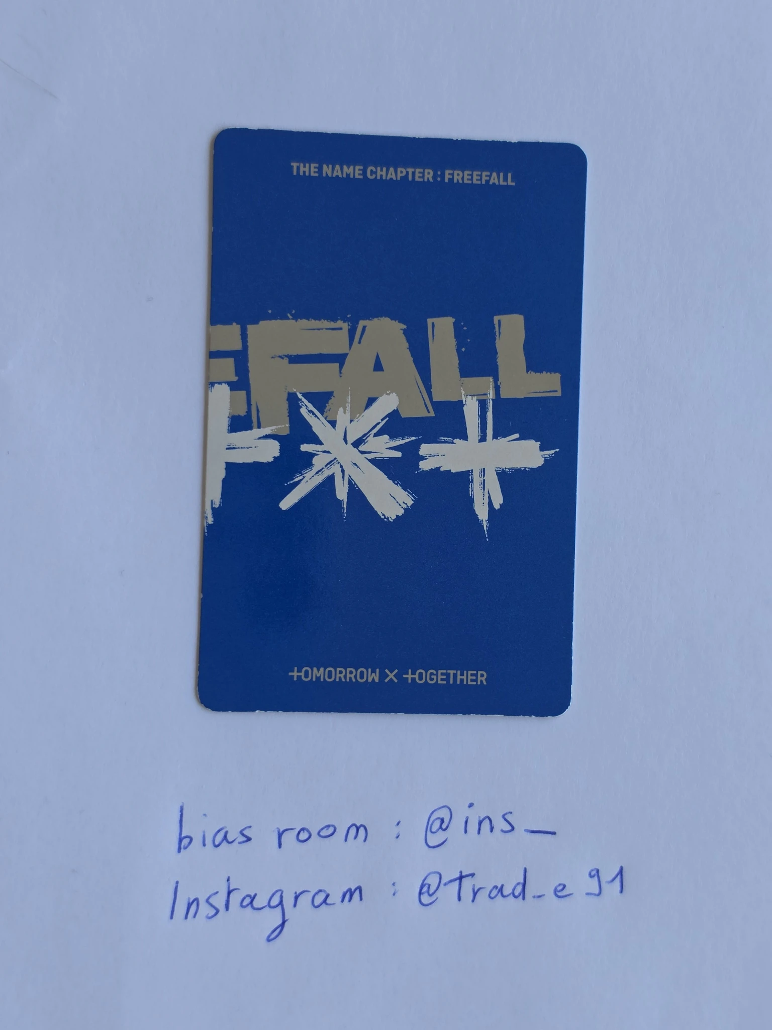 TOMORROW X TOGETHER Yeonjun TOMORROW X TOGETHER - Yeonjun - The Name Chapter: Freefall Album weverse album version album photocard B version listing photo 2