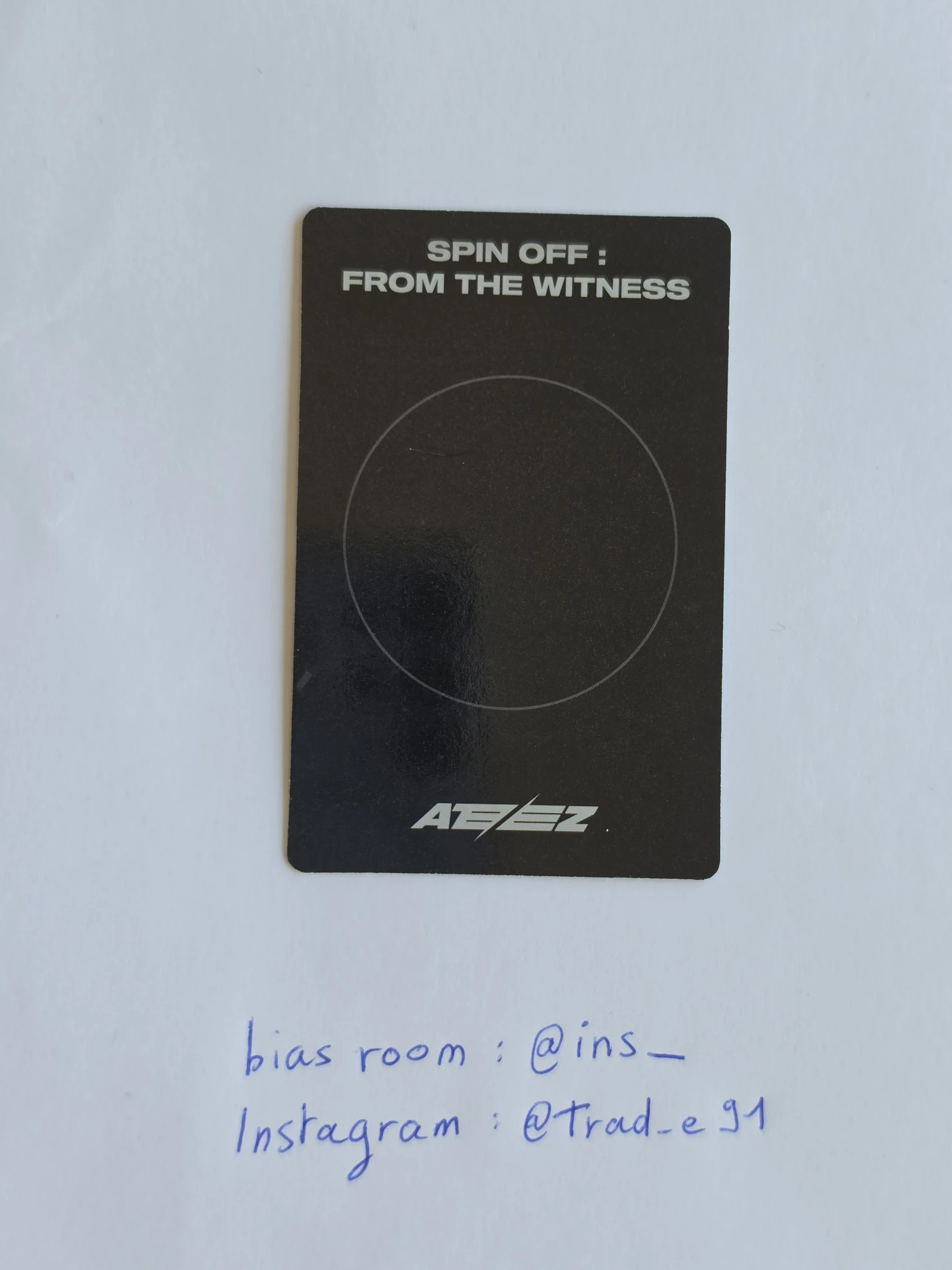 ATEEZ Yeosang ATEEZ - Yeosang - SPIN OFF : FROM THE WITNESS Album album photocard witness version version 3 listing photo 2