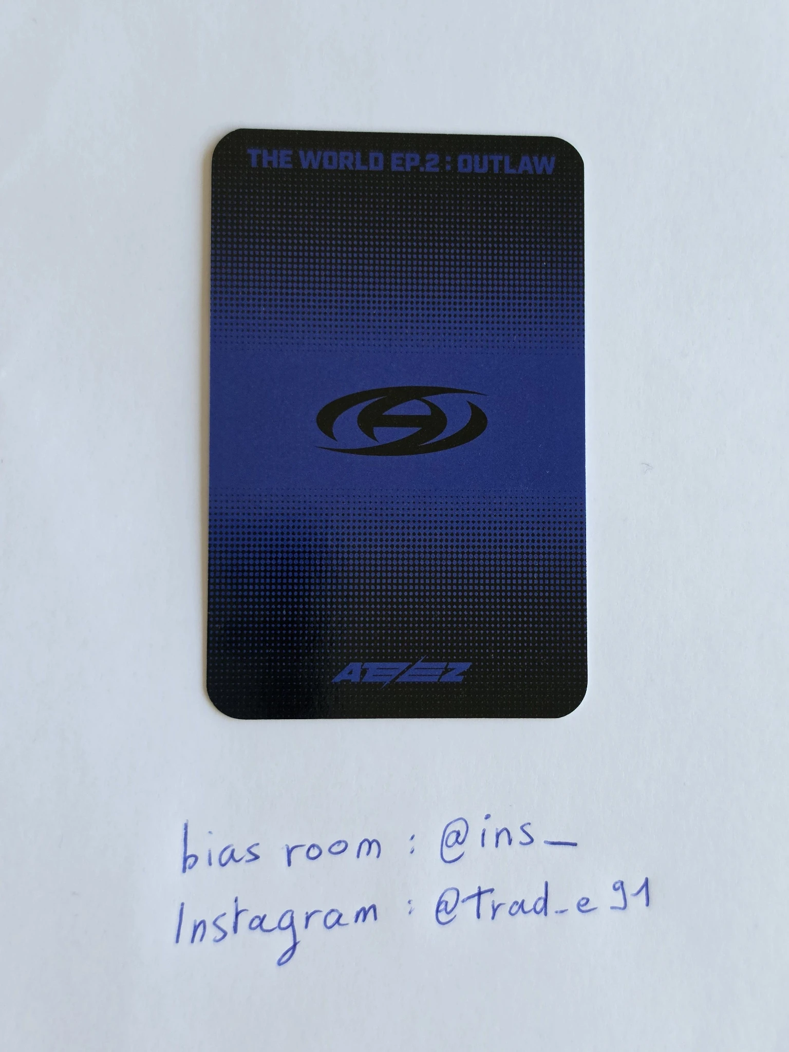 ATEEZ Yeosang ATEEZ - Yeosang - THE WORLD EP.2 : OUTLAW Album album photocard platform version listing photo 2