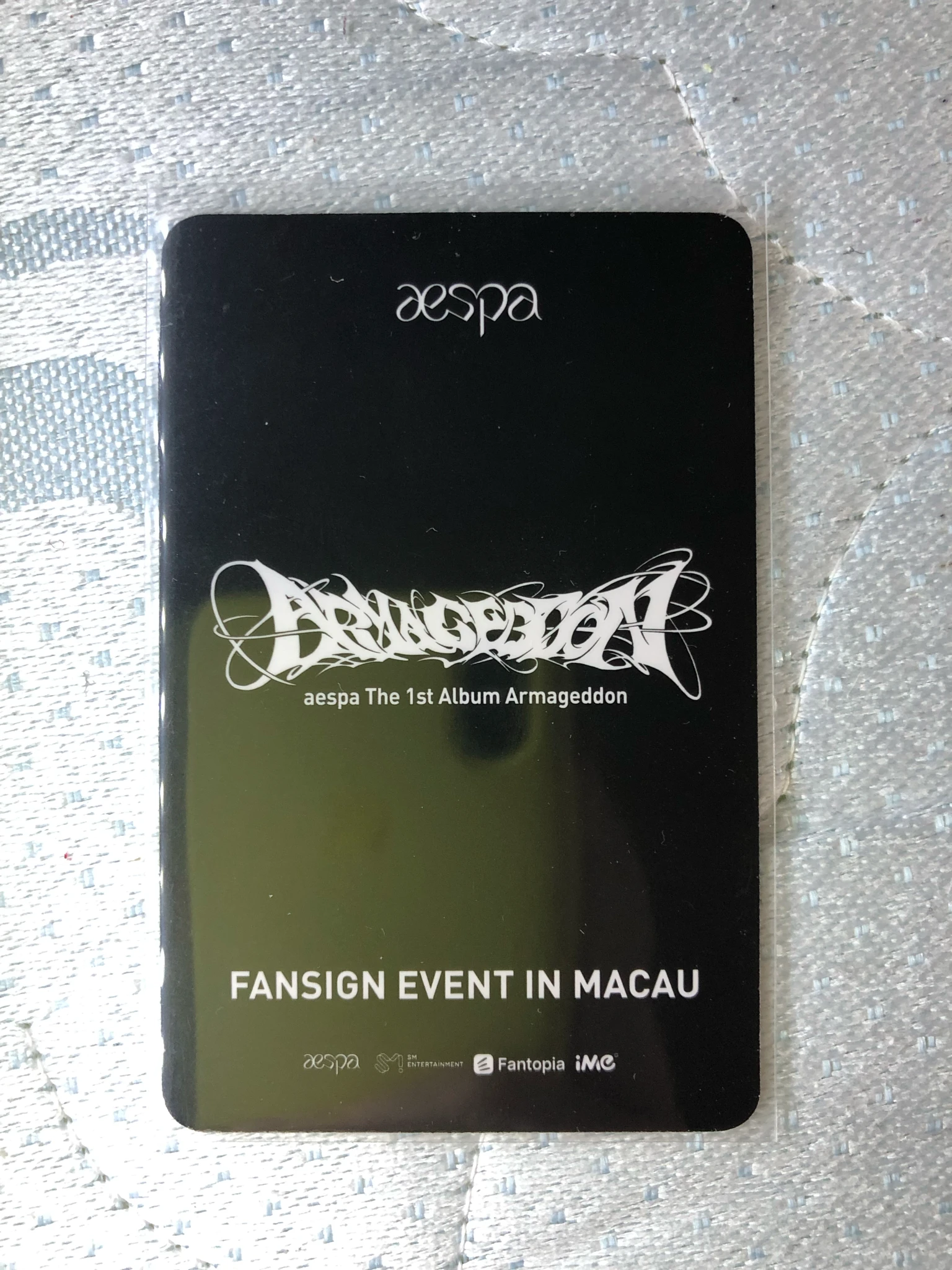aespa Karina aespa - Karina - Armageddon Album fansign fantopia macau round 2 listing photo 2