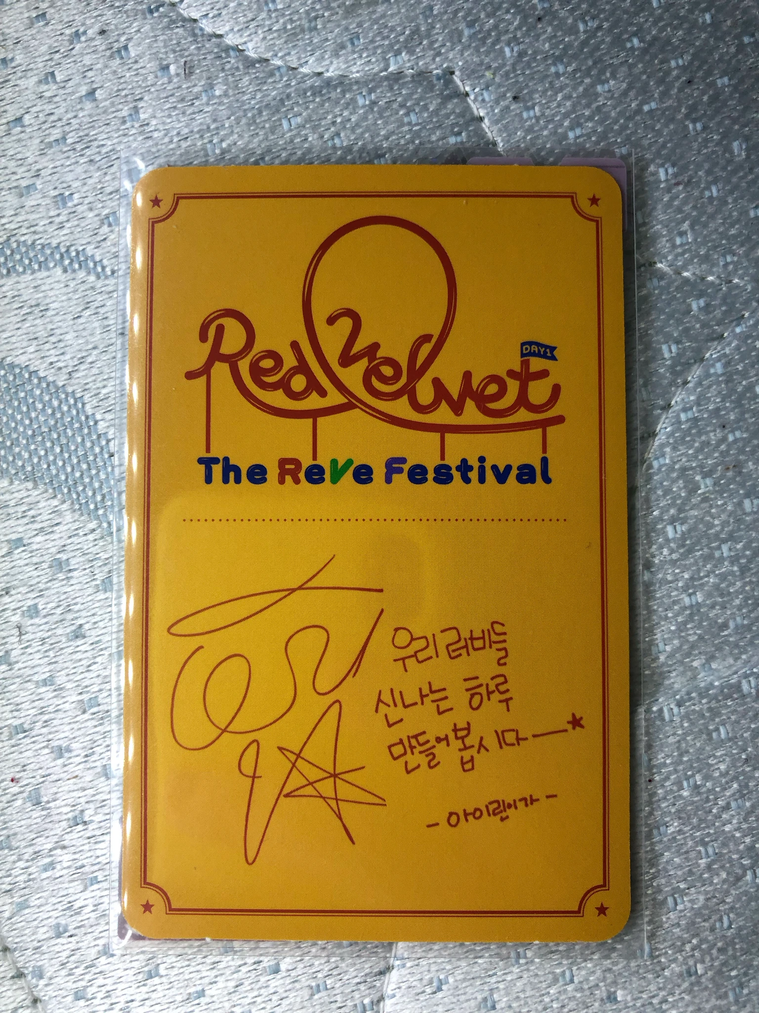 Red Velvet Irene Red Velvet - Irene - The ReVe Festival: Day 1 Album album photocard listing photo 2