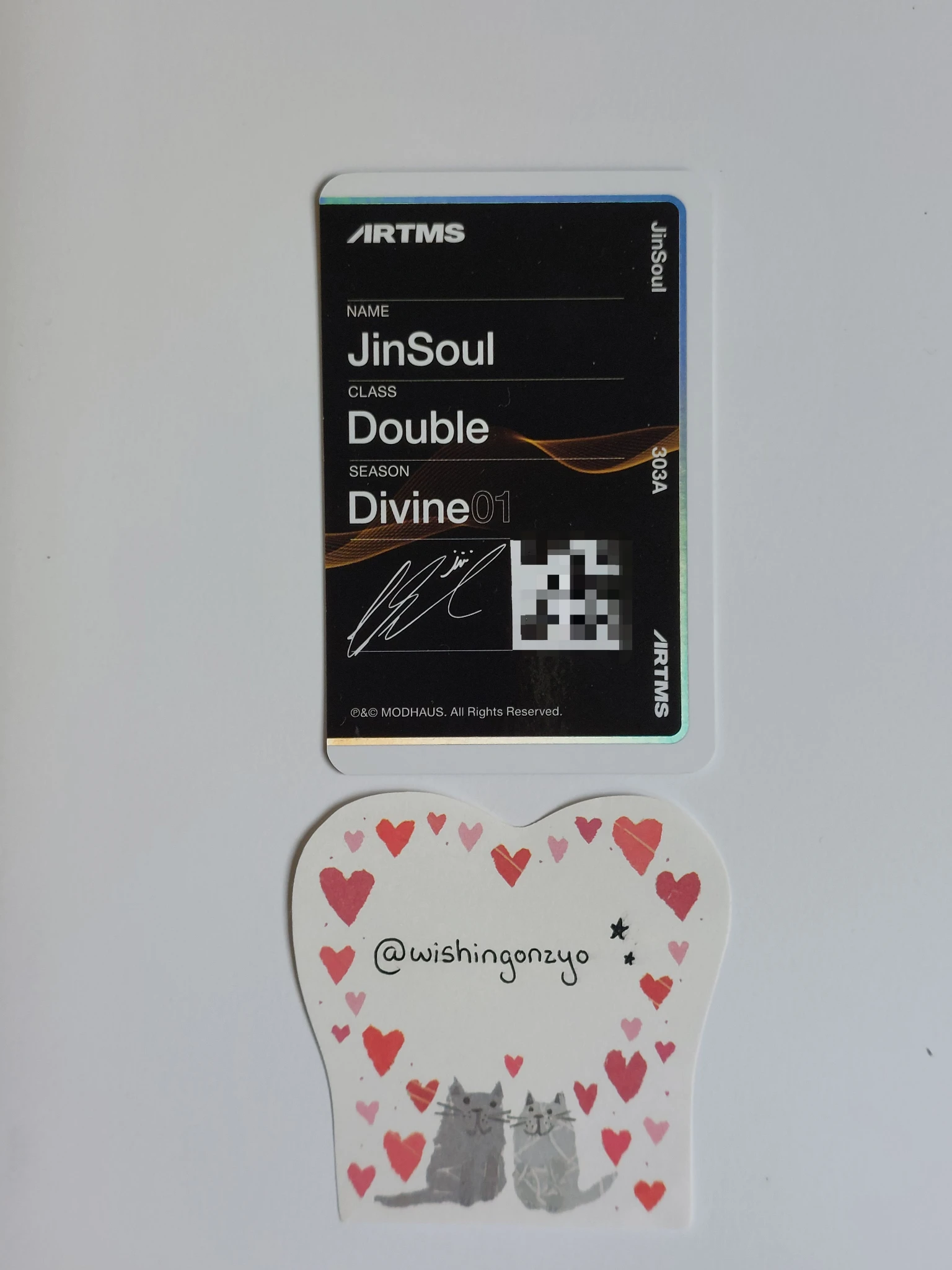 ARTMS JinSoul ARTMS - JinSoul - Club Icarus Album album photocard objekt music album listing photo 2