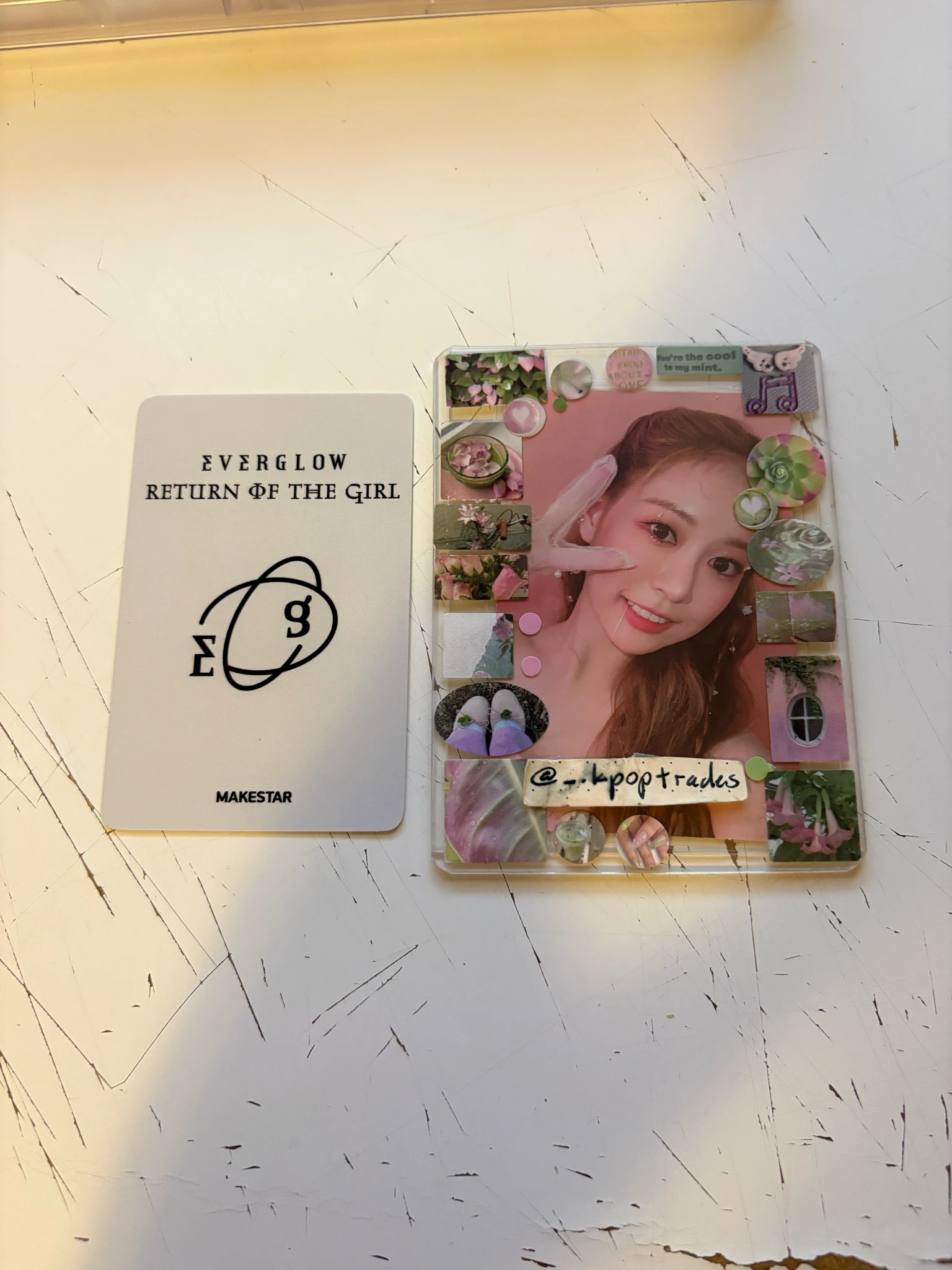 EVERGLOW Onda EVERGLOW - Onda - Return of The Girl Album makestar round 3 holographic (hologram) video call (fancall) listing photo 2