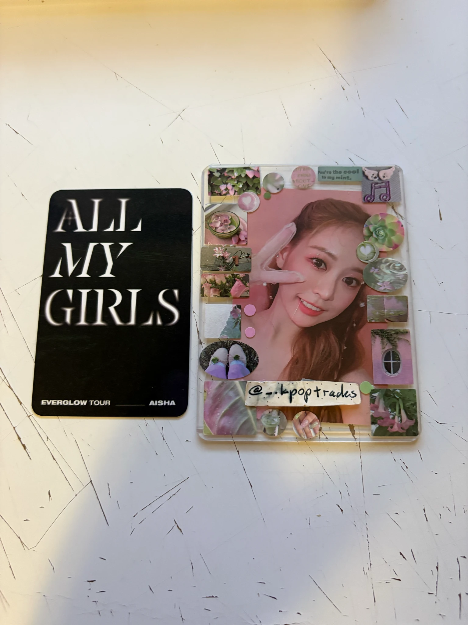EVERGLOW Aisha EVERGLOW - Aisha - All My Girls US Tour  Event merch photocard deco set listing photo 2