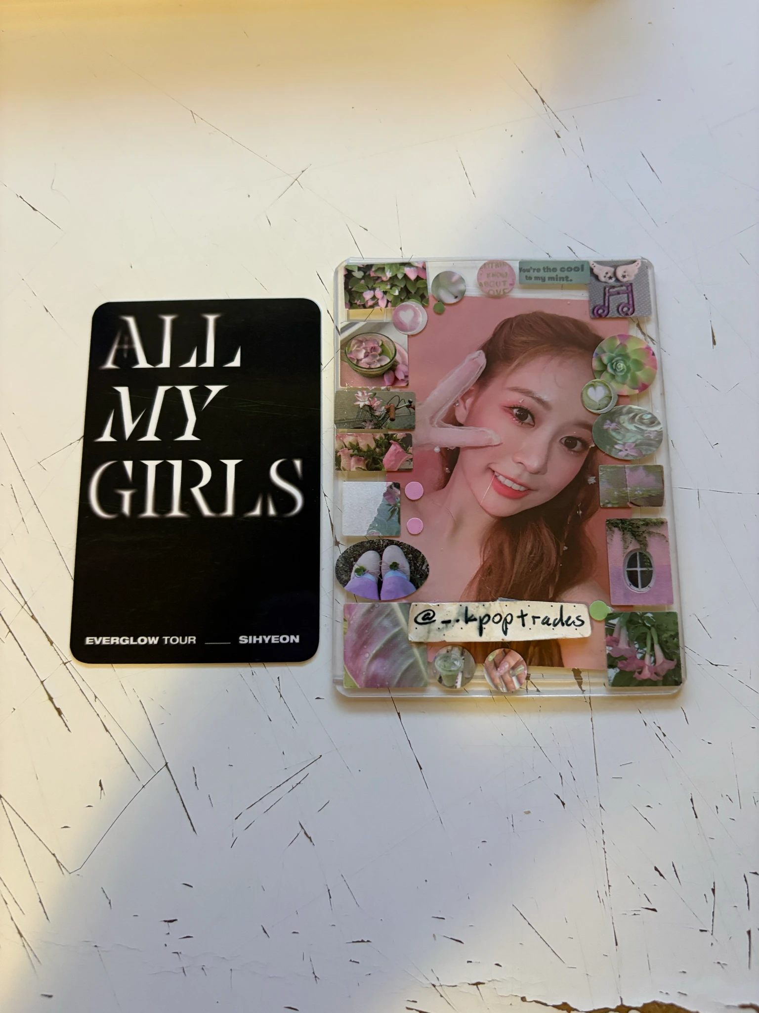 EVERGLOW Sihyeon EVERGLOW - Sihyeon - All My Girls US Tour  Event merch photocard deco set listing photo 2