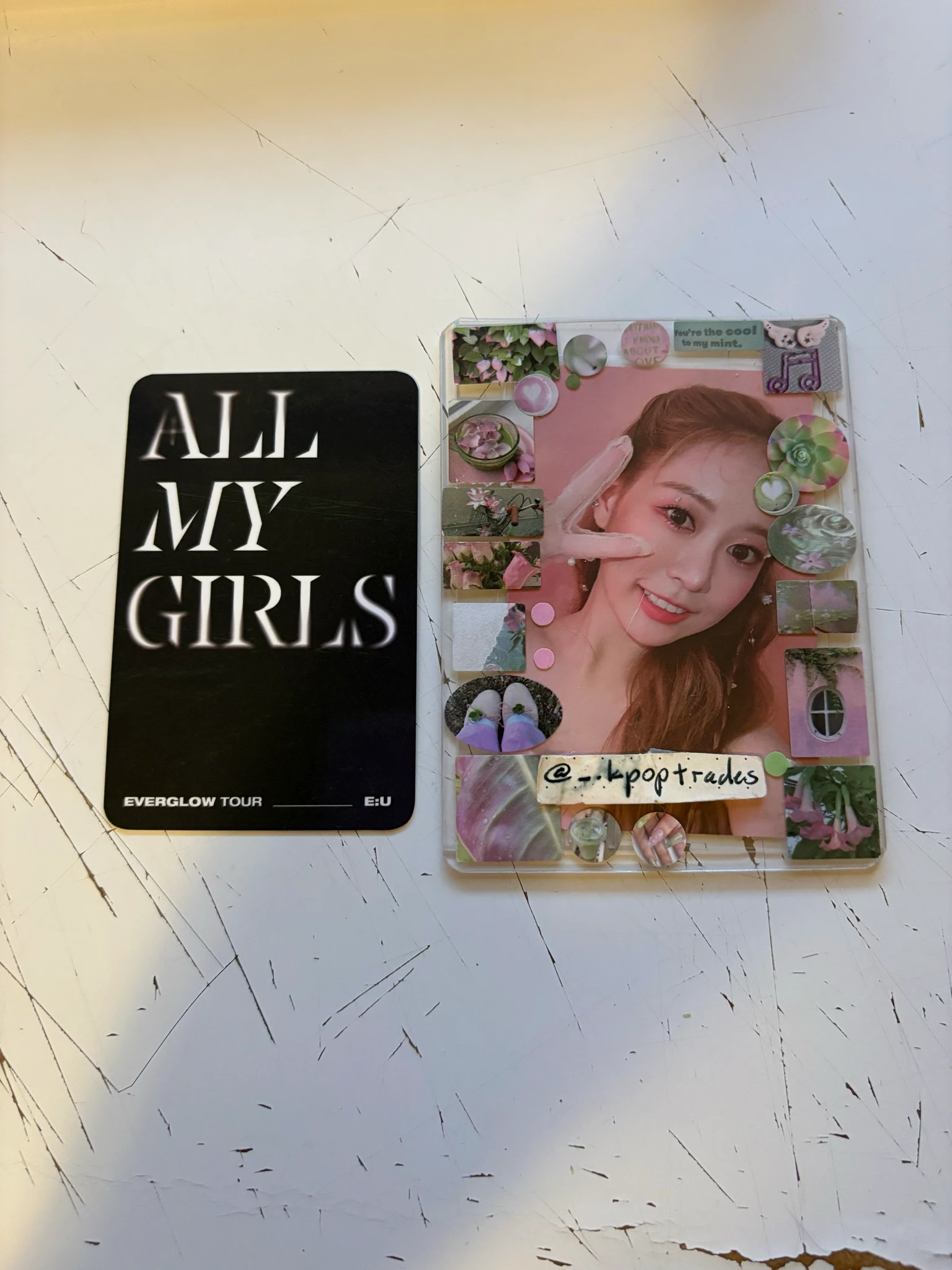 EVERGLOW E:U EVERGLOW - E:U - All My Girls US Tour  Event merch photocard deco set listing photo 2