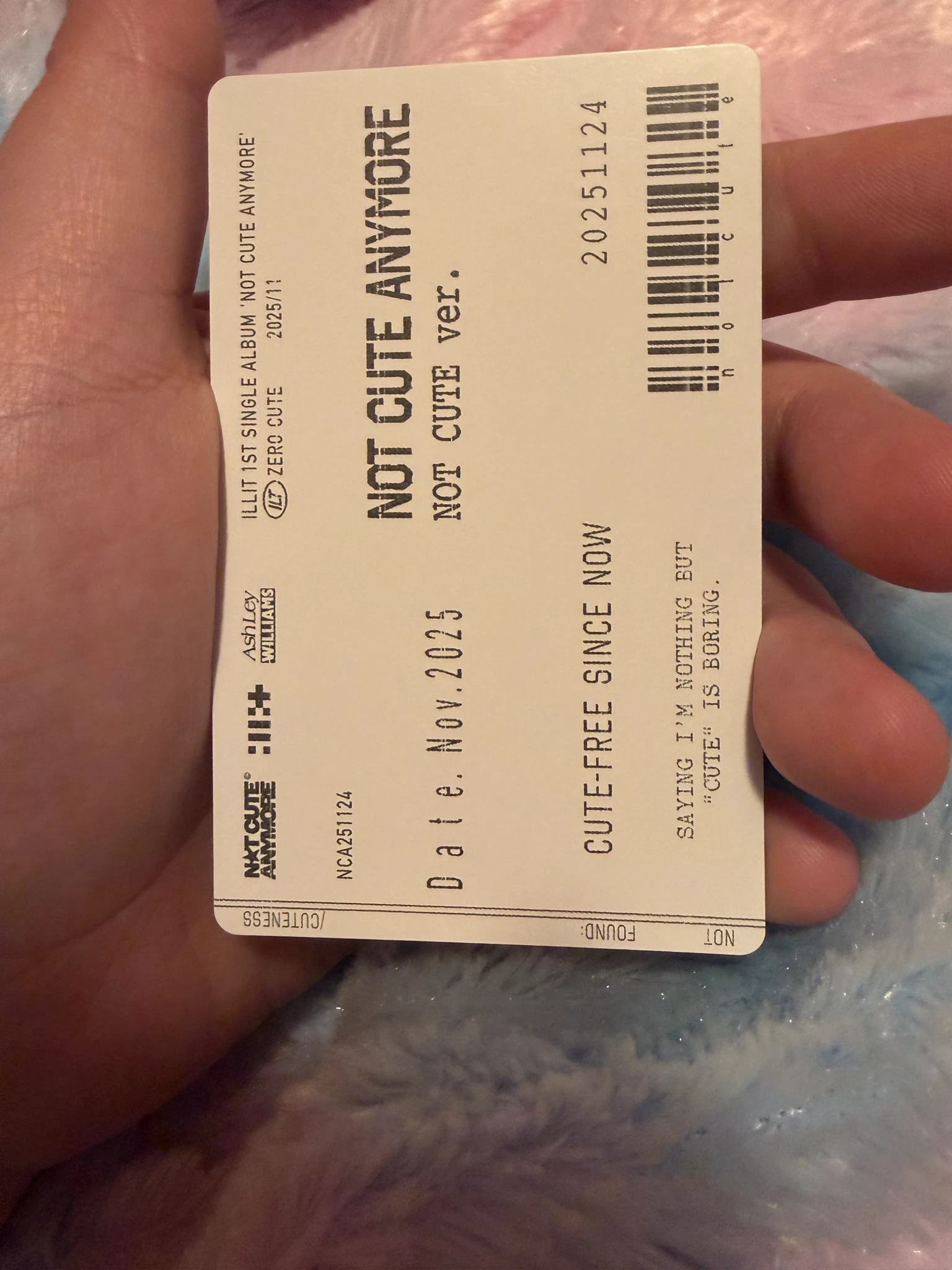 ILLIT Wonhee ILLIT - NOT CUTE ANYMORE Album not cute version album photocard listing photo 2