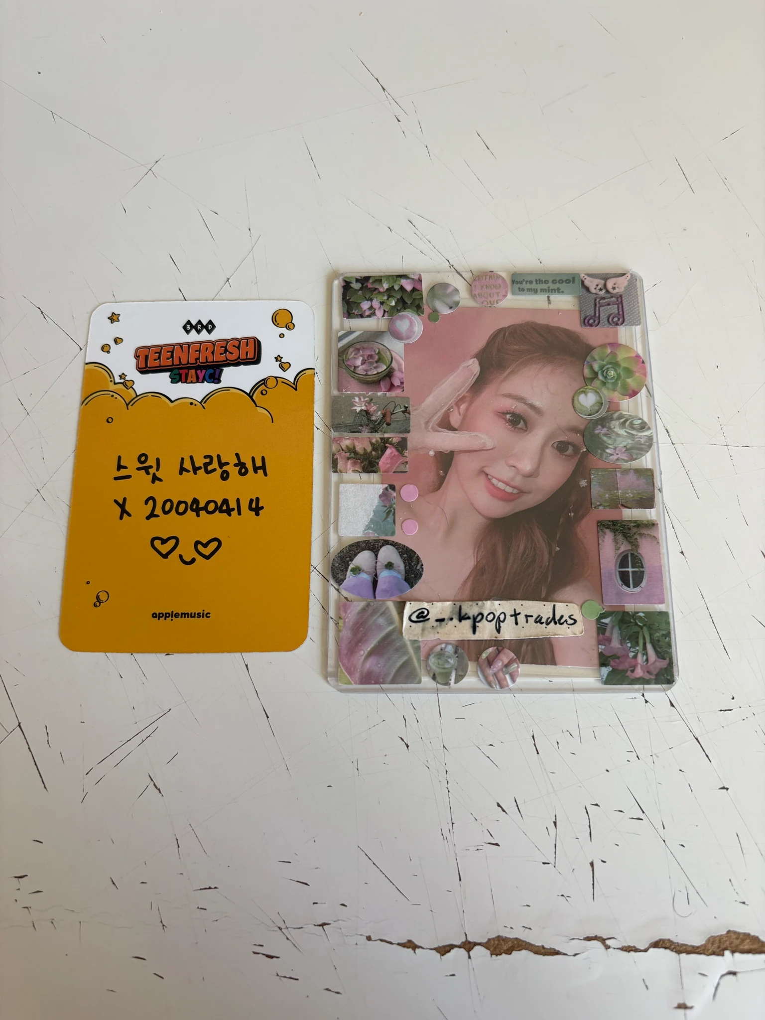 STAYC Yoon STAYC - TEENFRESH Album apple music lucky draw pre-order benefit listing photo 2