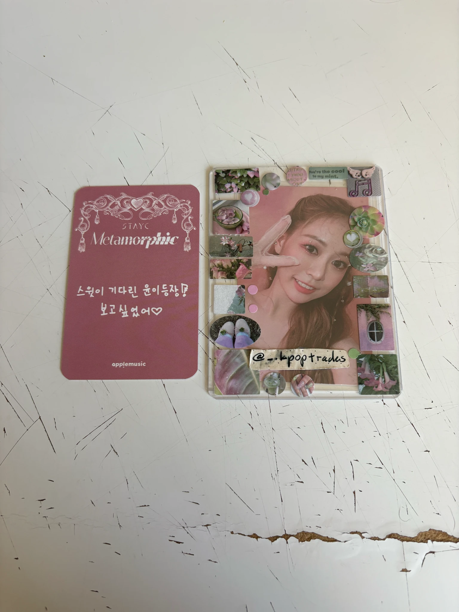 STAYC Yoon STAYC - Yoon - Metamorphic Album pob (pre-order benefit) lucky draw apple music 2.0 B version listing photo 2