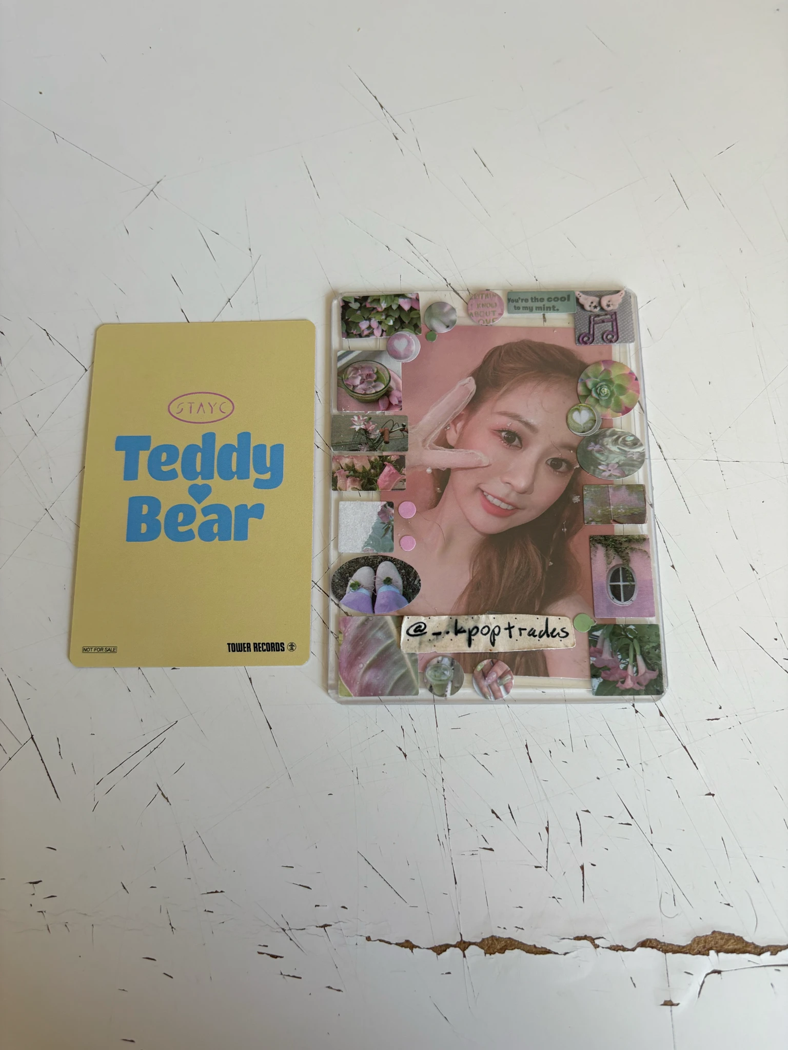 STAYC Yoon STAYC - Yoon - Teddy Bear (Japanese Ver.) Album tower records japan lucky draw (LD) pob (pre-order benefit) listing photo 2