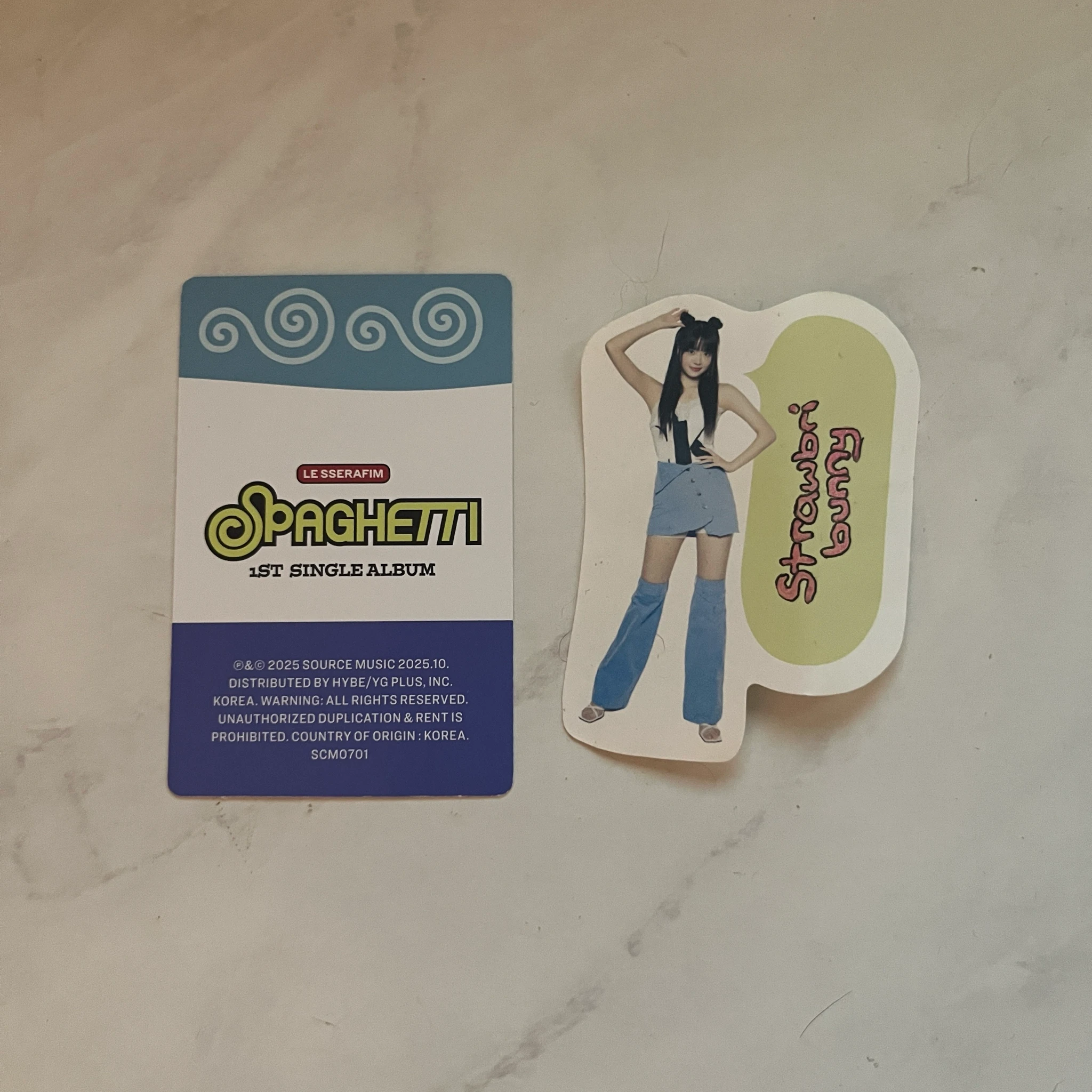 LE SSERAFIM Kim Chaewon LE SSERAFIM - Kim Chaewon - SPAGHETTI Album album photocard stress ball listing photo 2