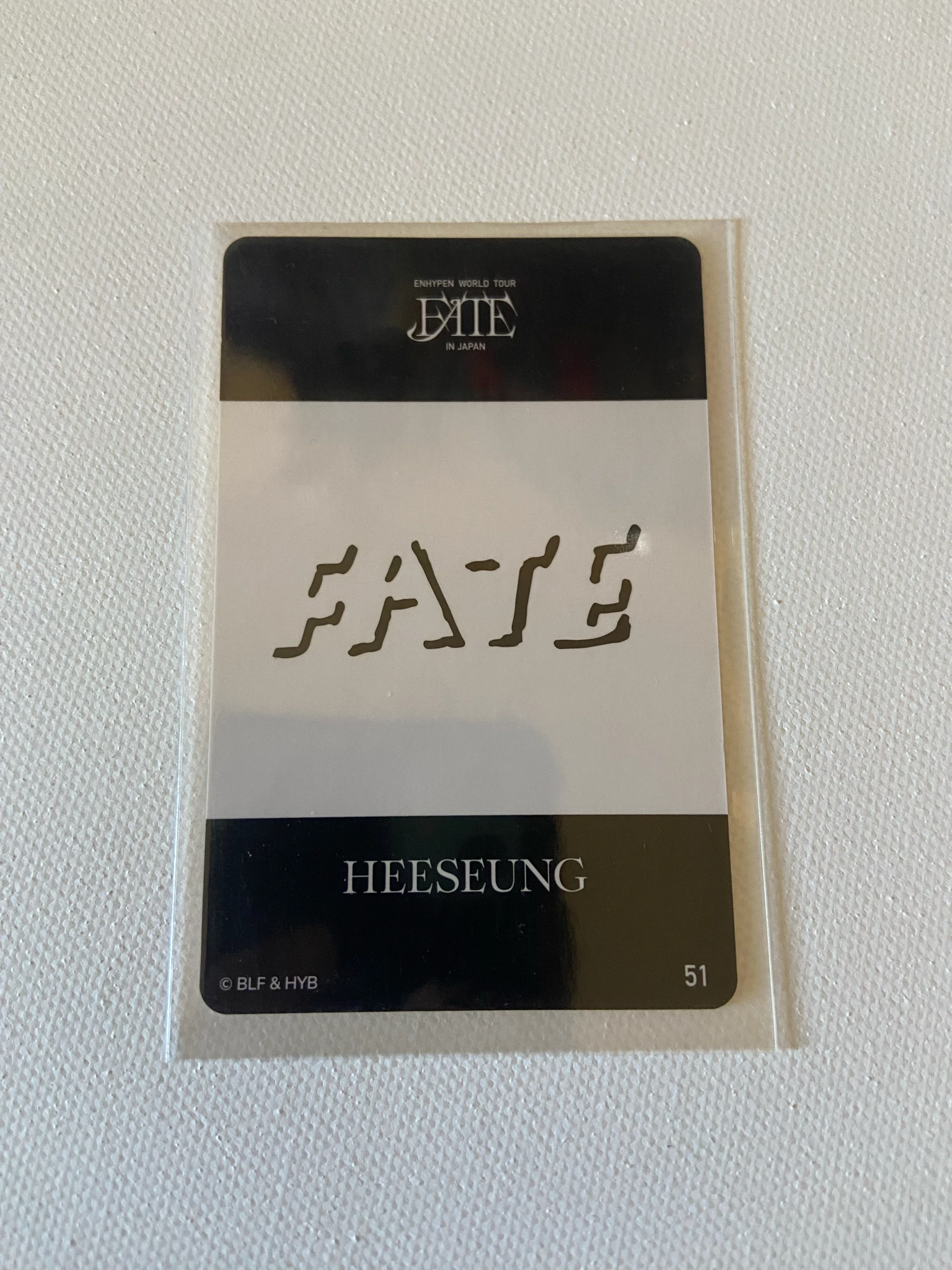 ENHYPEN Evan (Heeseung) ENHYPEN - Heeseung - World Tour 'Fate' Event trading card merch photocard japan listing photo 2
