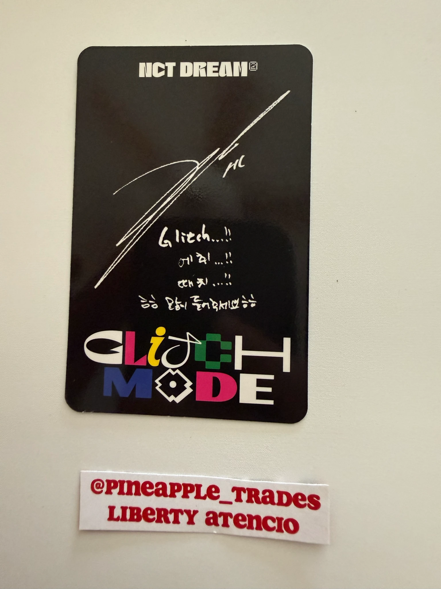 NCT DREAM Haechan NCT DREAM - Haechan - Glitch Mode Album album photocard digipack version FPO listing photo 2