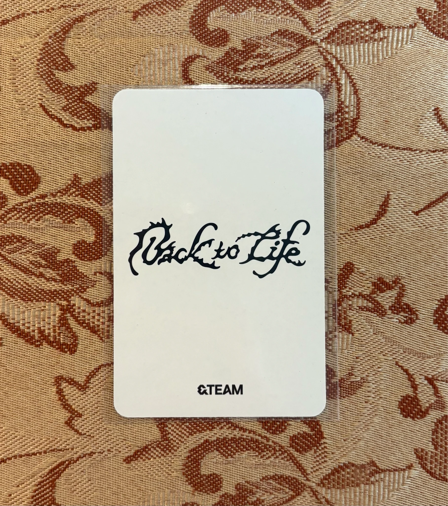 &TEAM Fuma &TEAM - Fuma - Back to Life  Album album photocard roar version B version listing photo 2