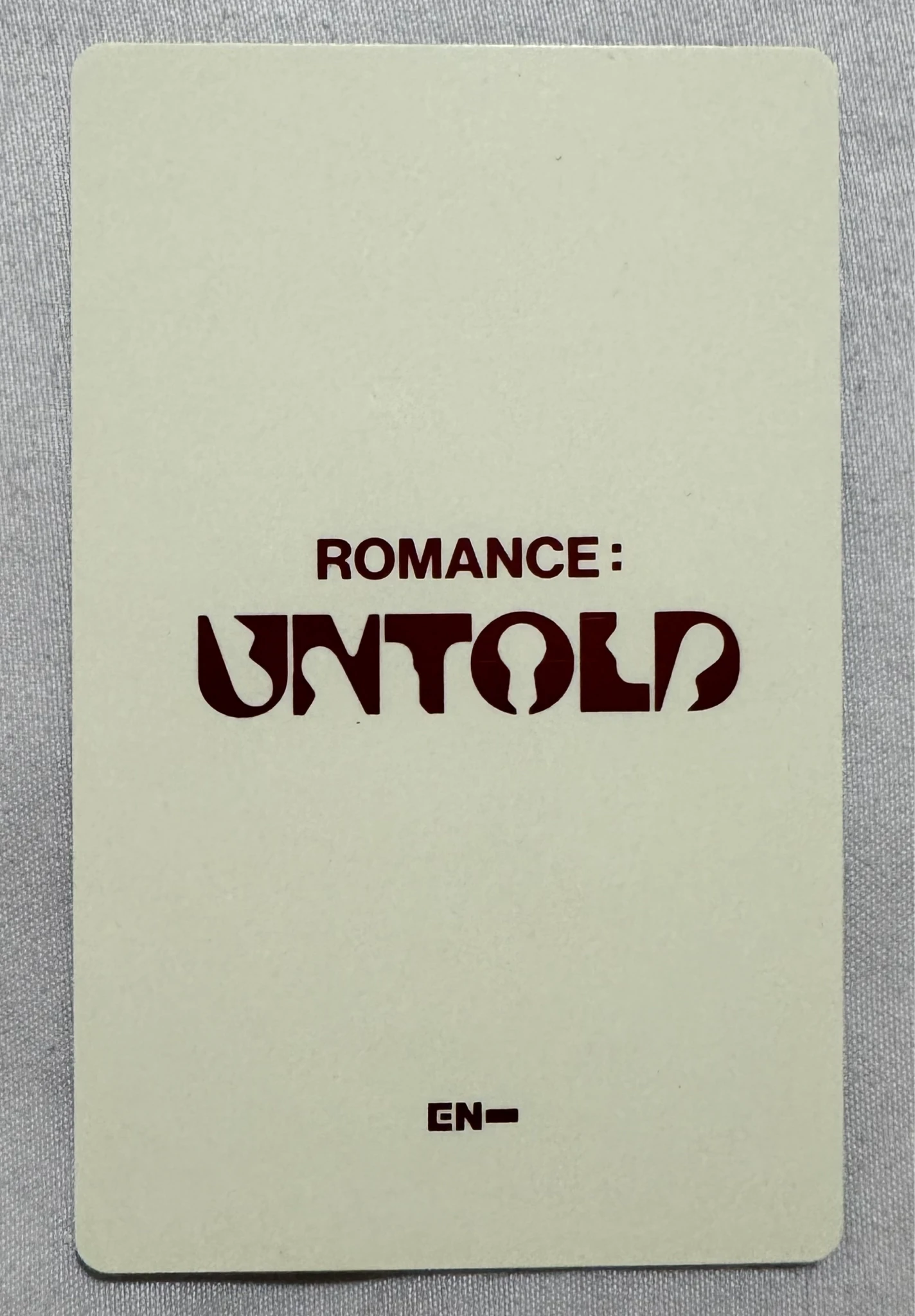 ENHYPEN Evan (Heeseung) ENHYPEN - Heeseung - ROMANCE: UNTOLD Album album photocard inceptio version listing photo 2