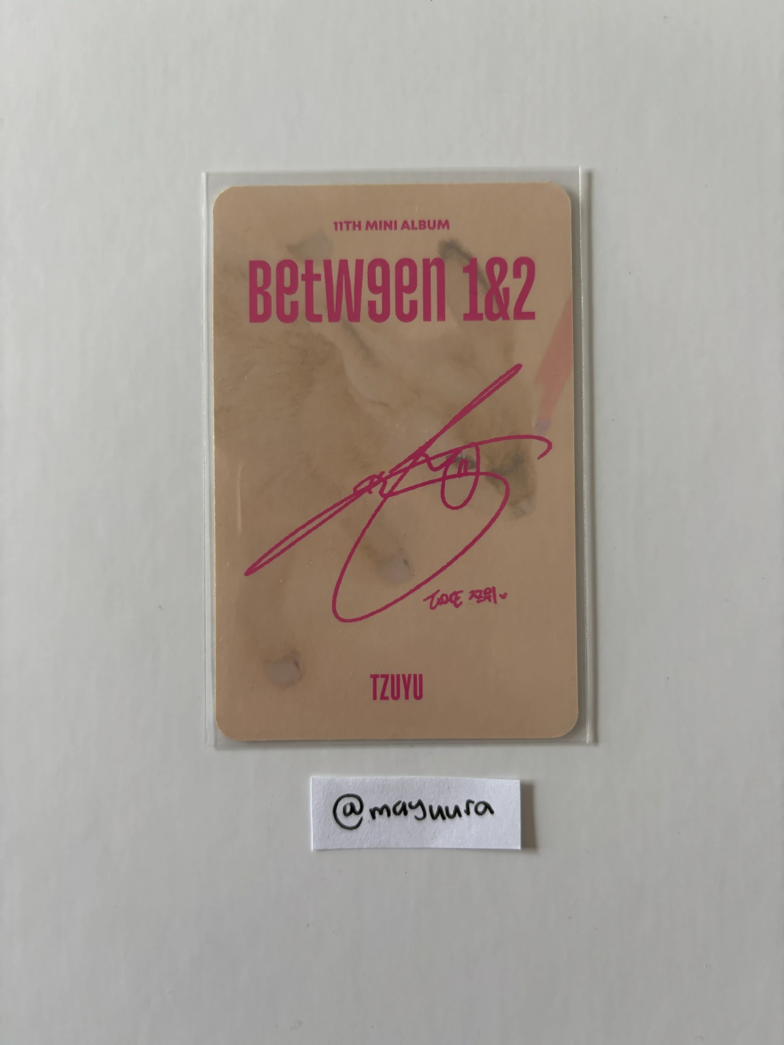 TWICE Tzuyu TWICE-Tzuyu-Album-BETWEEN 1&2 listing photo 2